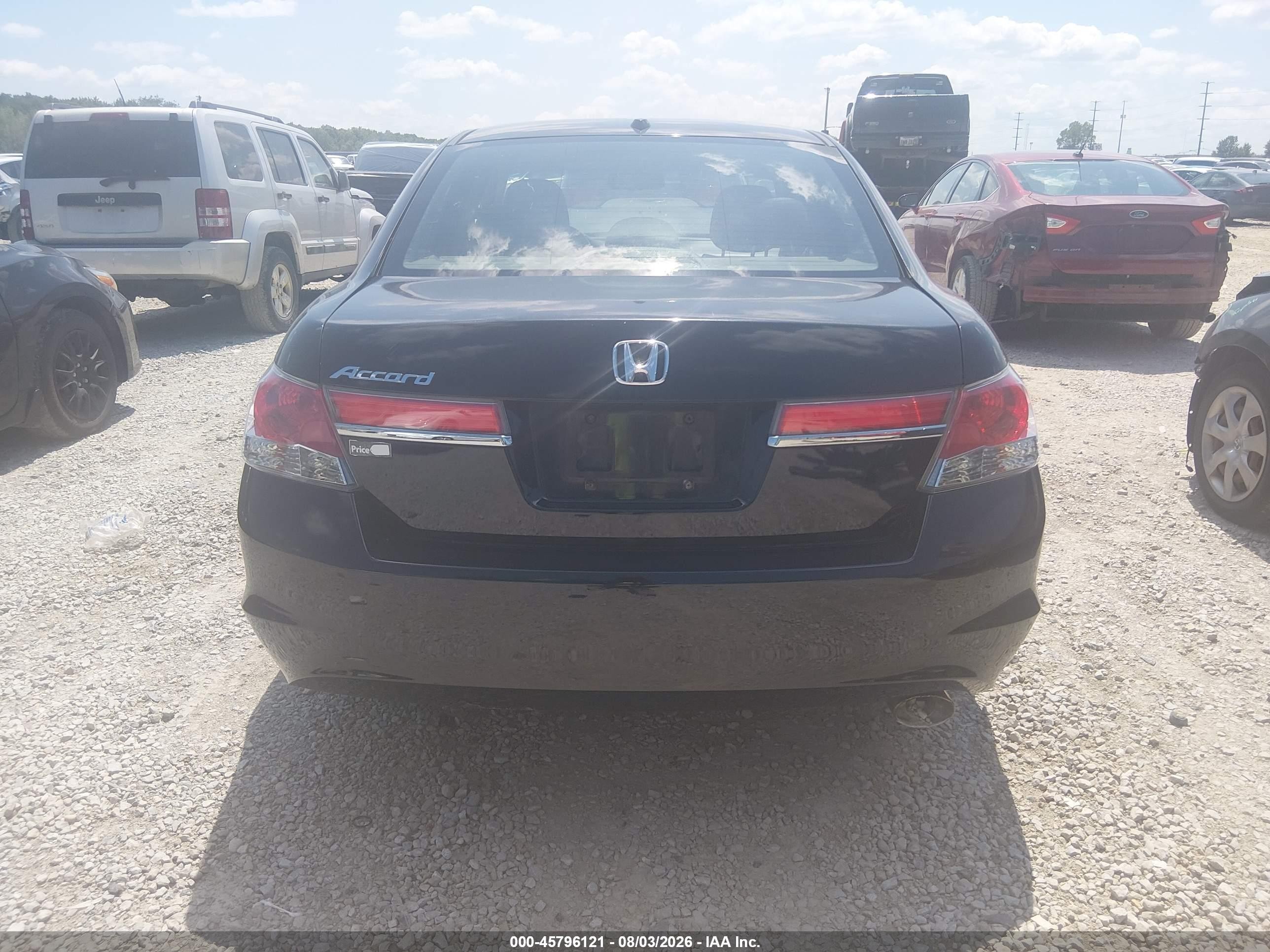 2011 Honda Accord 2.4 Ex-l Черный vin: 1HGCP2F85BA011804