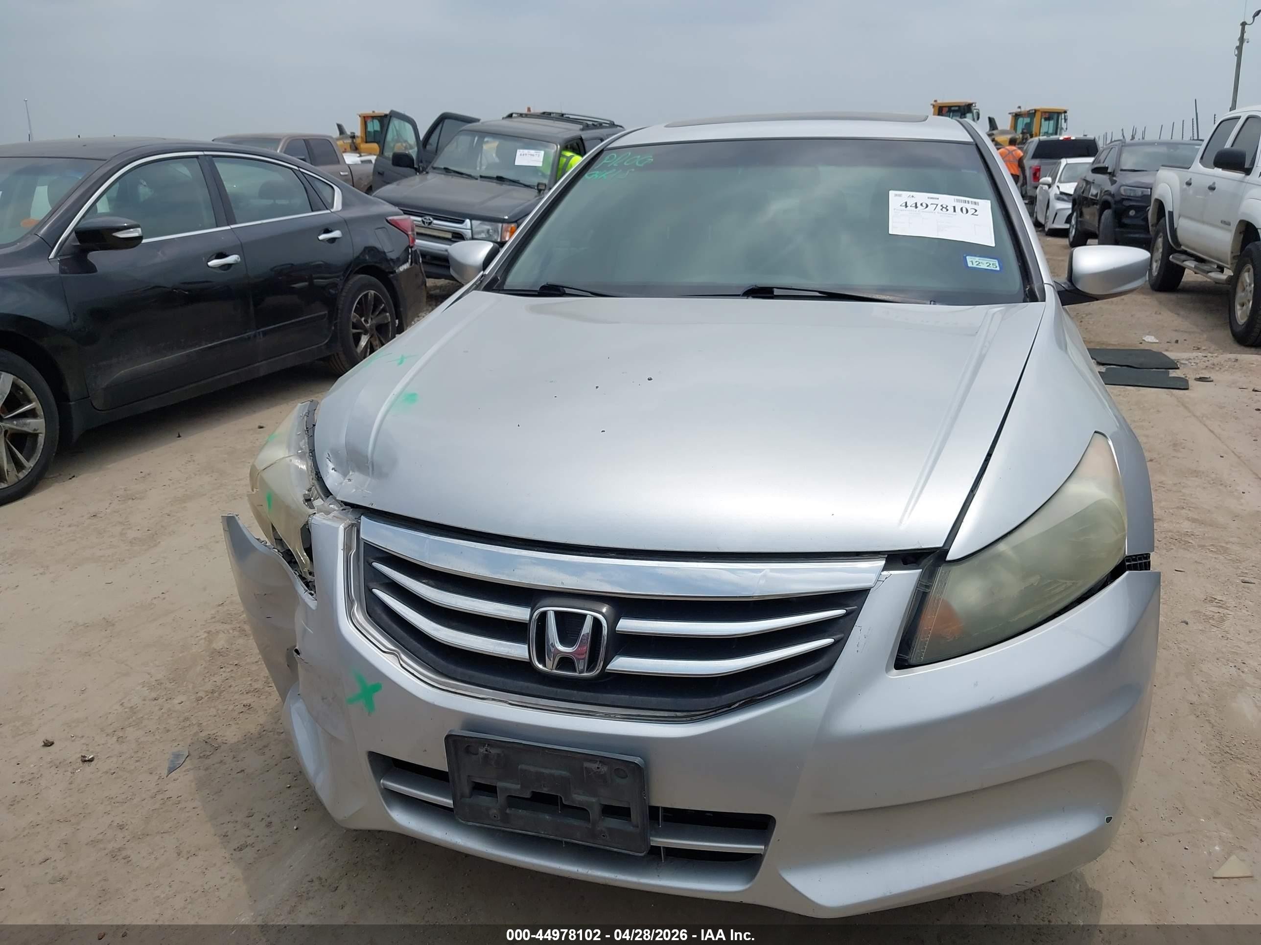 2011 Honda Accord 2.4 Ex-l Silver vin: 1HGCP2F85BA019434