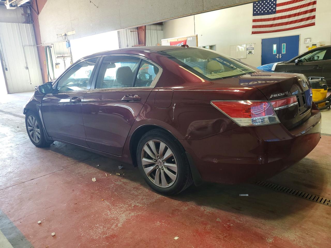 2011 Honda Accord Exl Burgundy vin: 1HGCP2F85BA038985