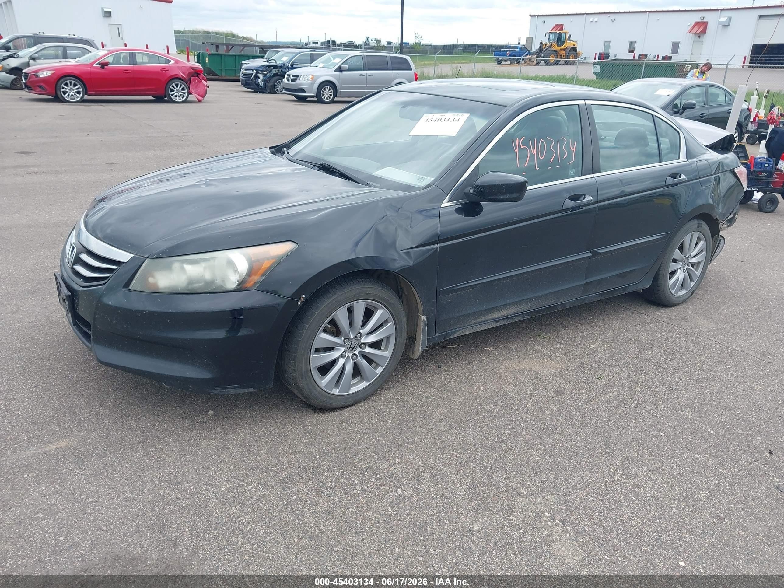 2011 Honda Accord 2.4 Ex-l Black vin: 1HGCP2F85BA052398