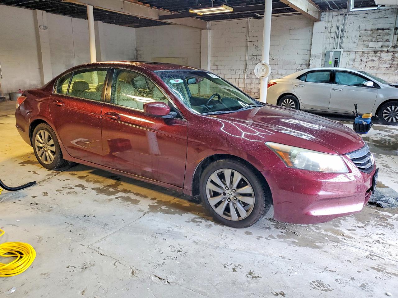 2011 Honda Accord Exl Maroon vin: 1HGCP2F85BA057049