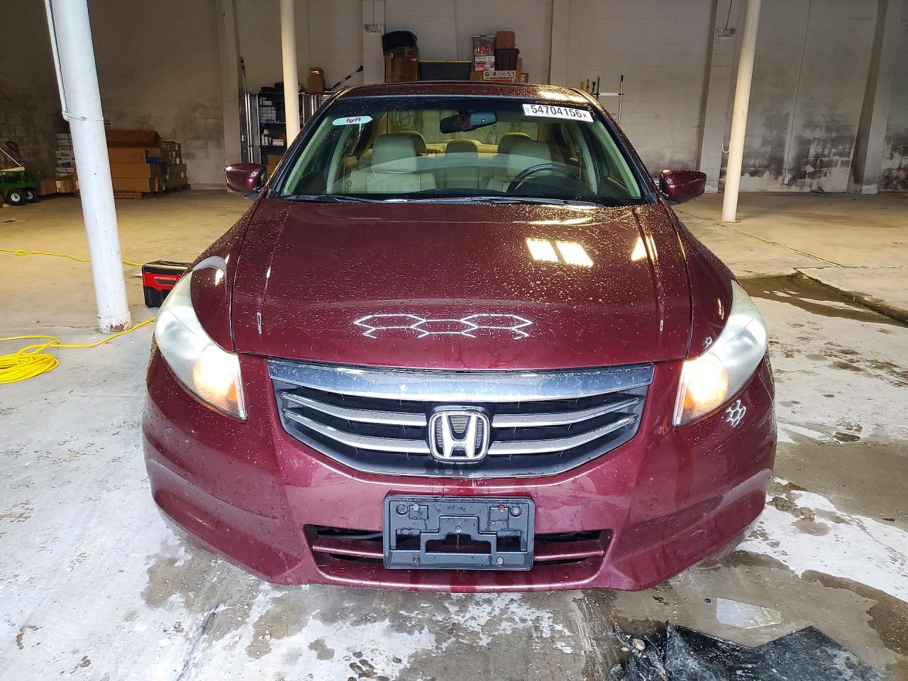 2011 Honda Accord Exl Maroon vin: 1HGCP2F85BA057049