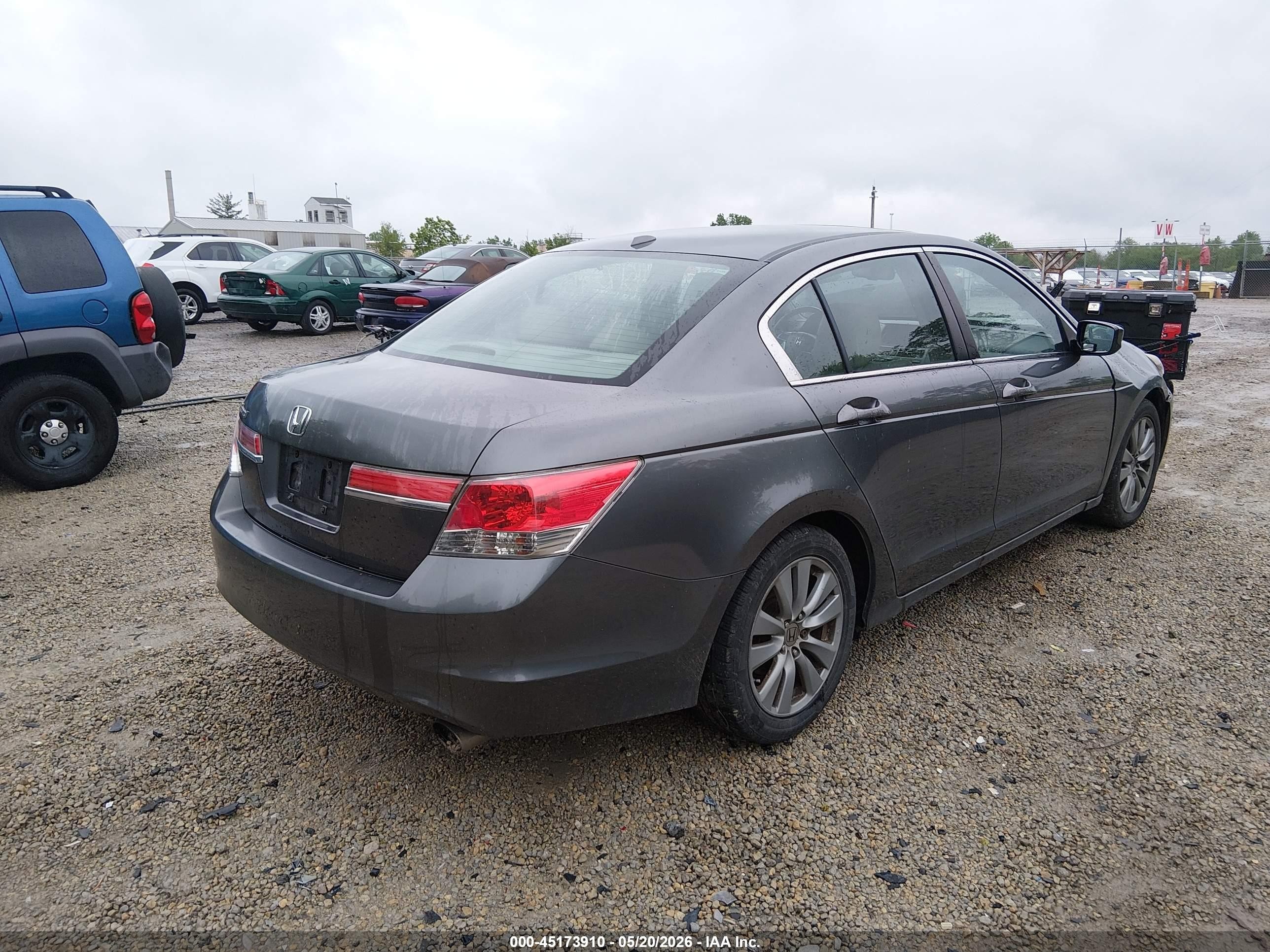 2011 Honda Accord 2.4 Ex-l Gray vin: 1HGCP2F85BA072280