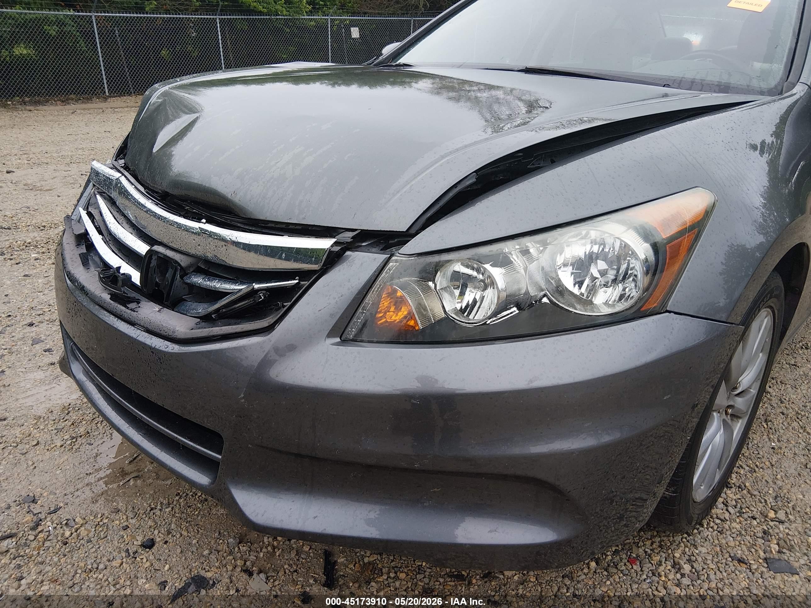 2011 Honda Accord 2.4 Ex-l Gray vin: 1HGCP2F85BA072280