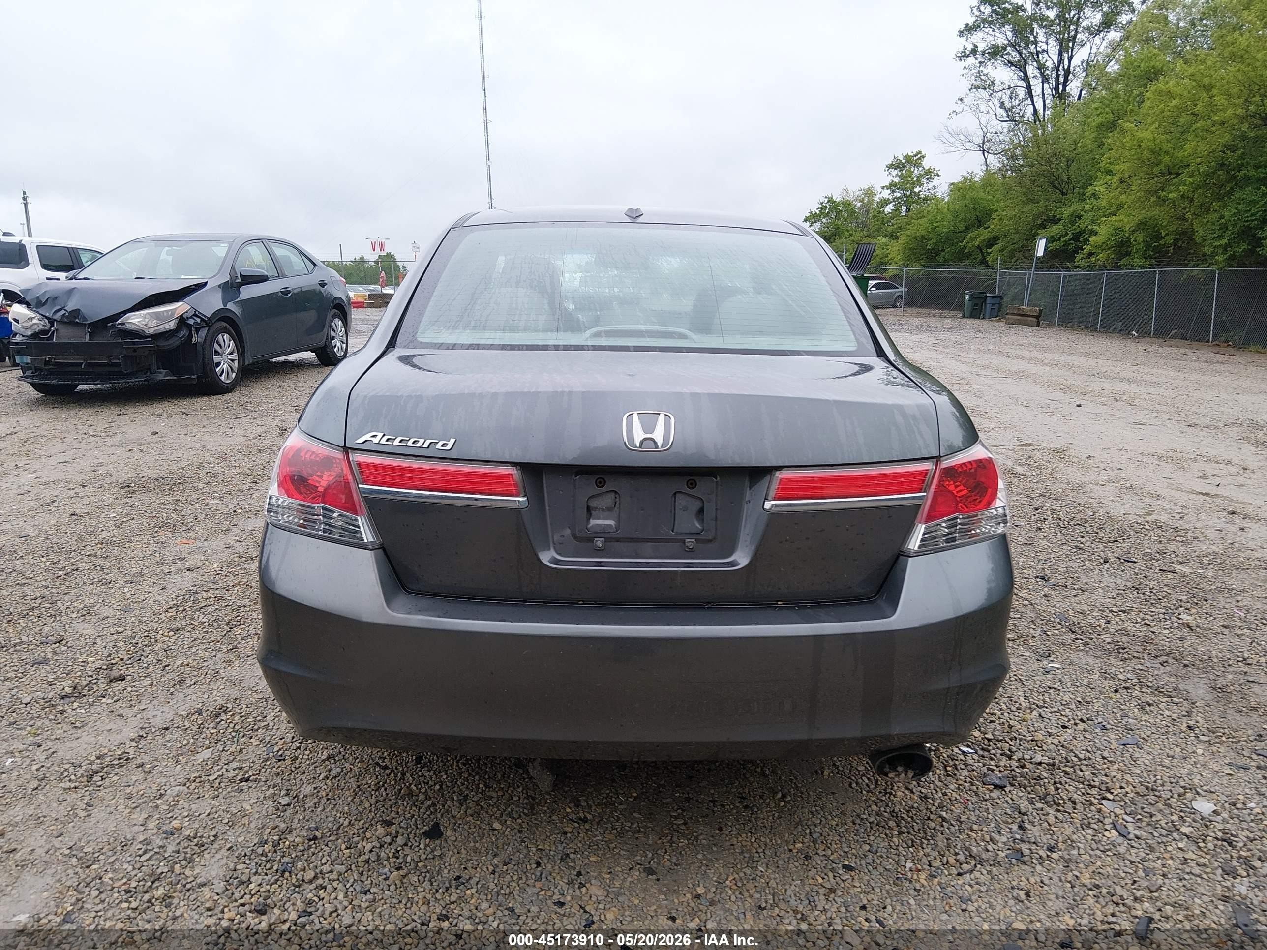 2011 Honda Accord 2.4 Ex-l Gray vin: 1HGCP2F85BA072280