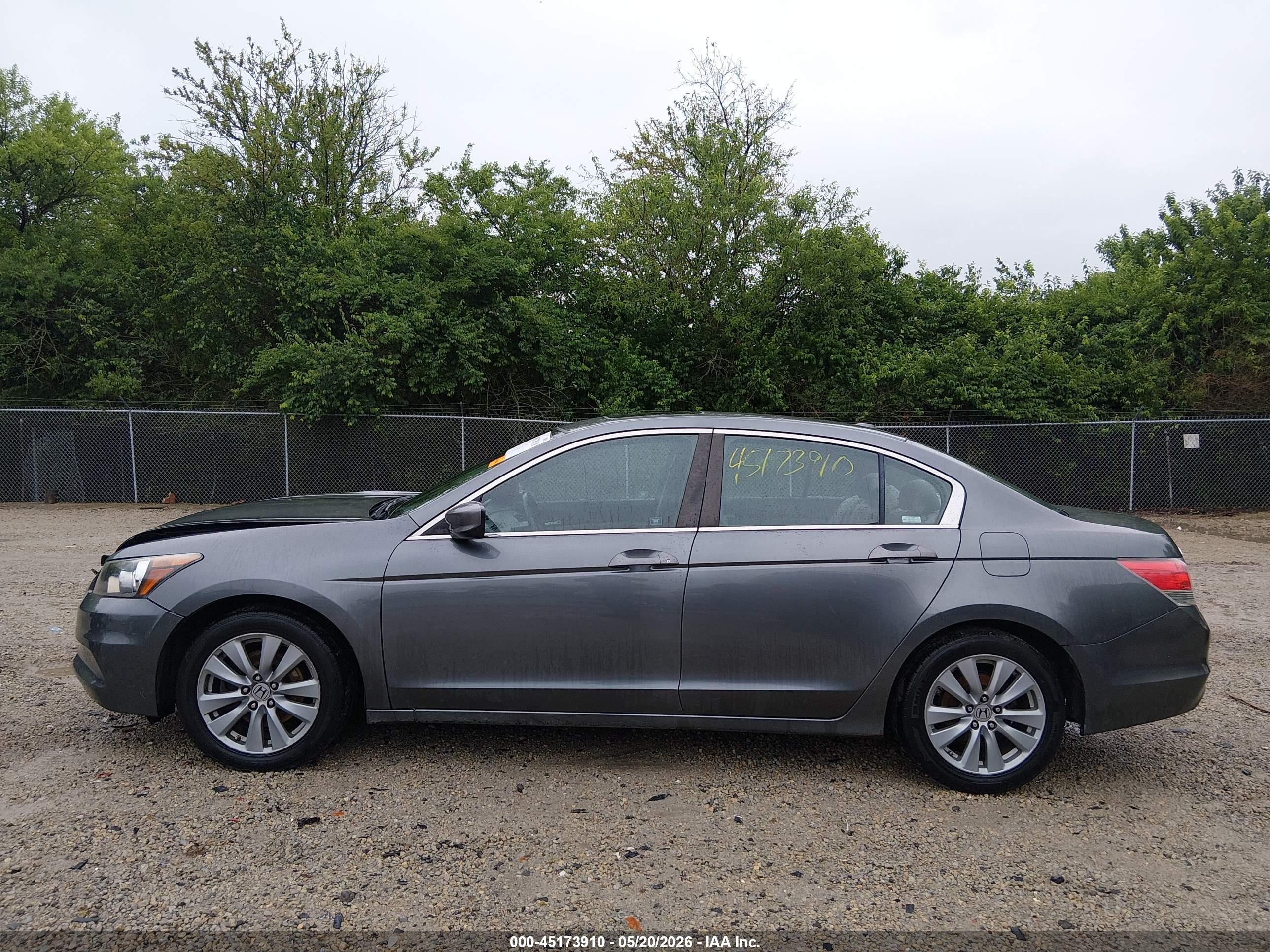 2011 Honda Accord 2.4 Ex-l Gray vin: 1HGCP2F85BA072280