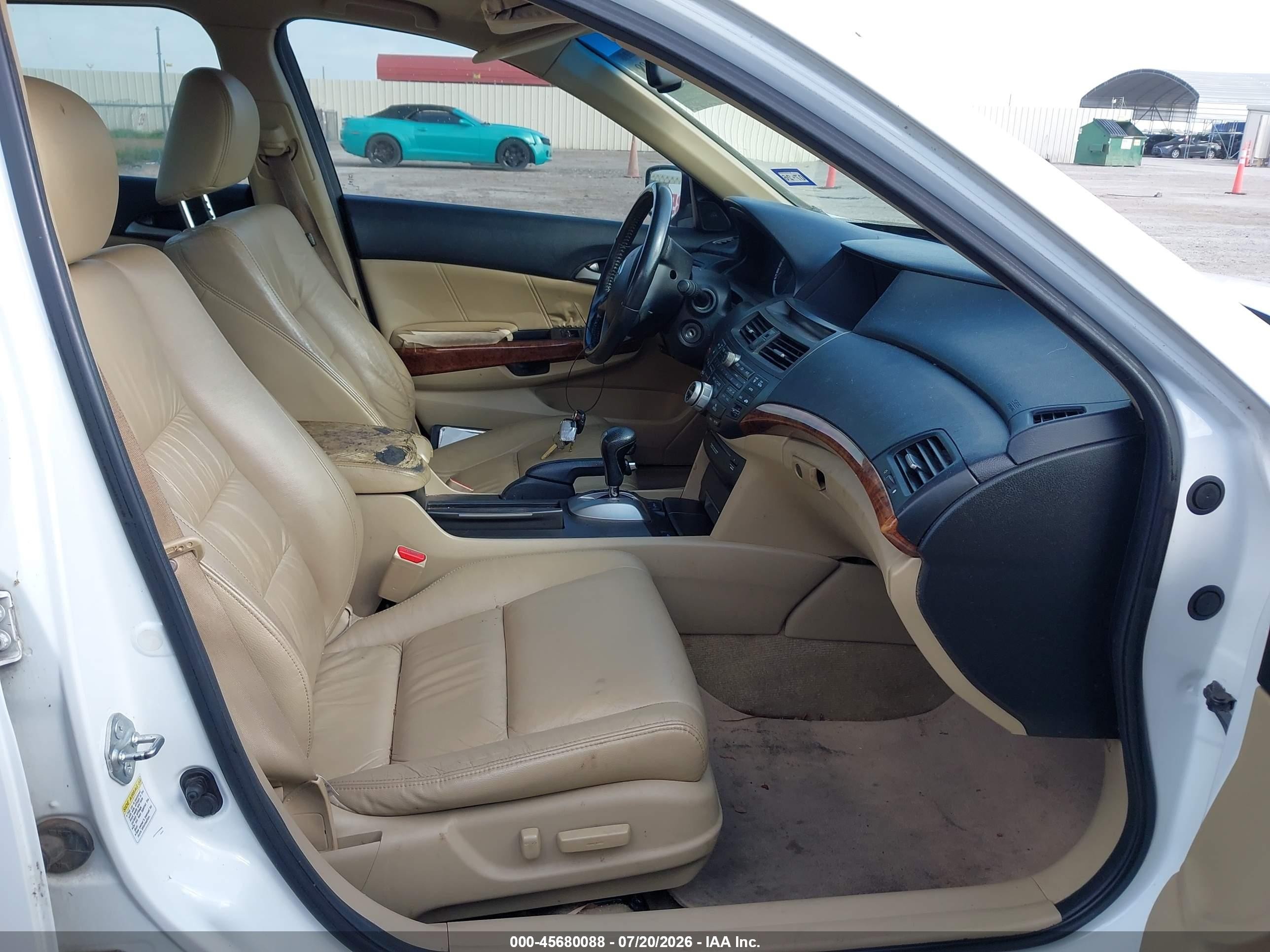 2011 Honda Accord 2.4 Ex-l White vin: 1HGCP2F85BA101986