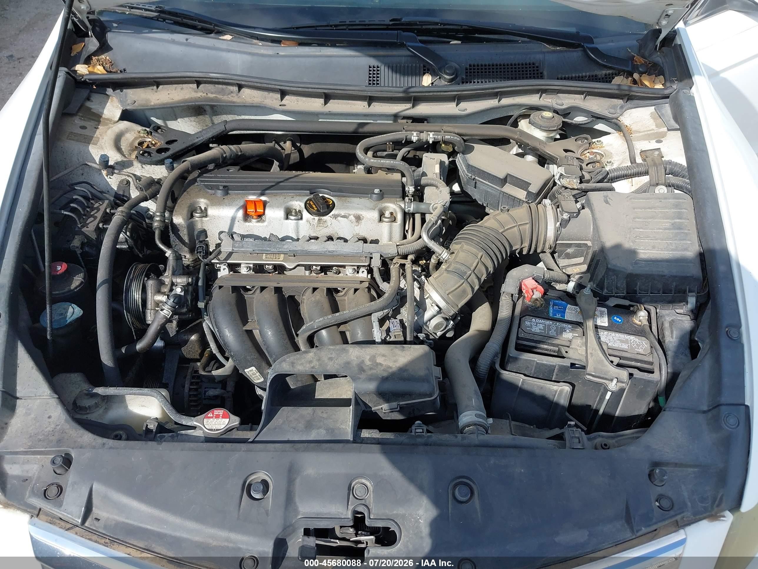 2011 Honda Accord 2.4 Ex-l White vin: 1HGCP2F85BA101986