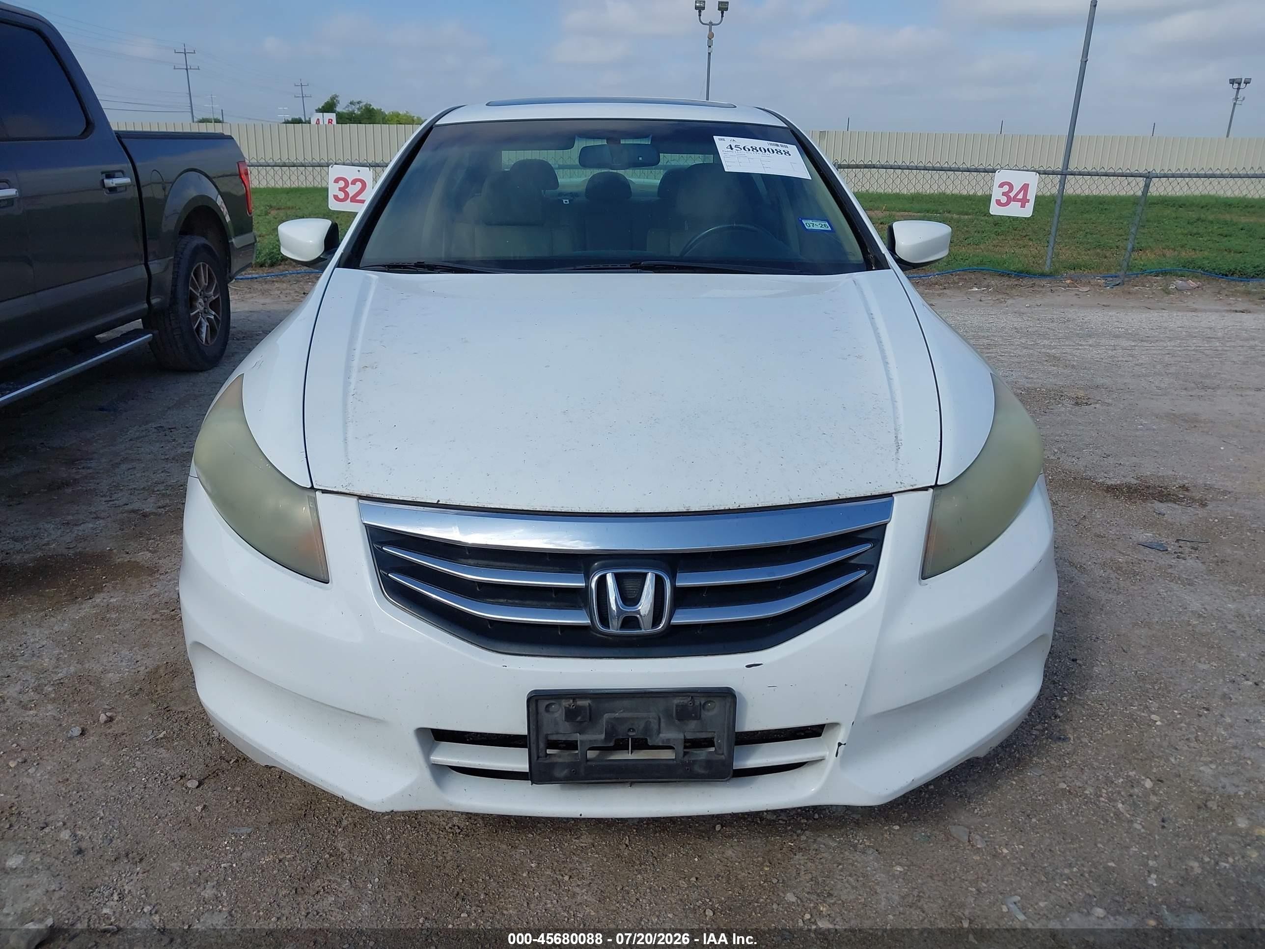 2011 Honda Accord 2.4 Ex-l White vin: 1HGCP2F85BA101986