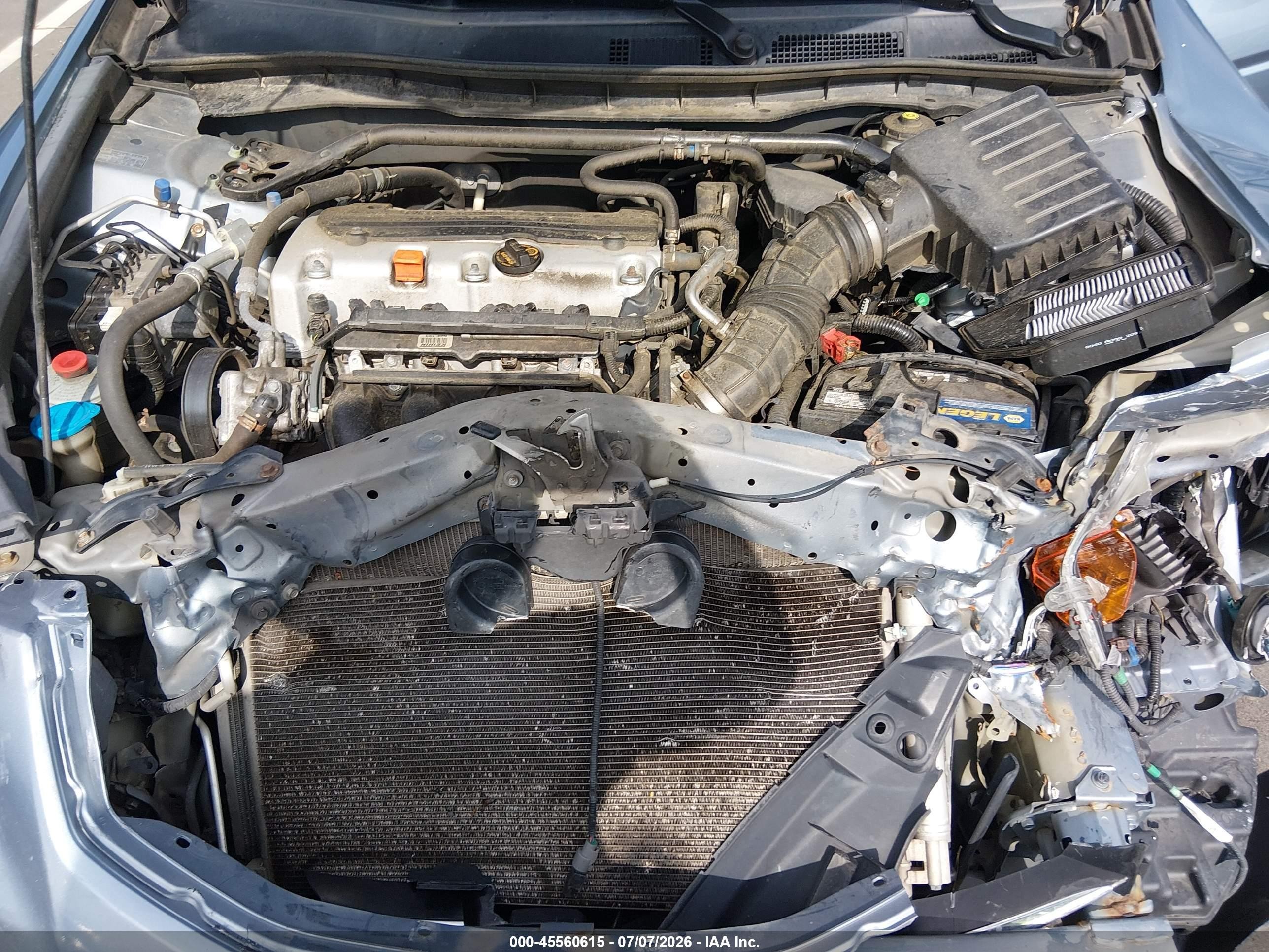 2011 Honda Accord 2.4 Ex-l Light Blue vin: 1HGCP2F85BA113040