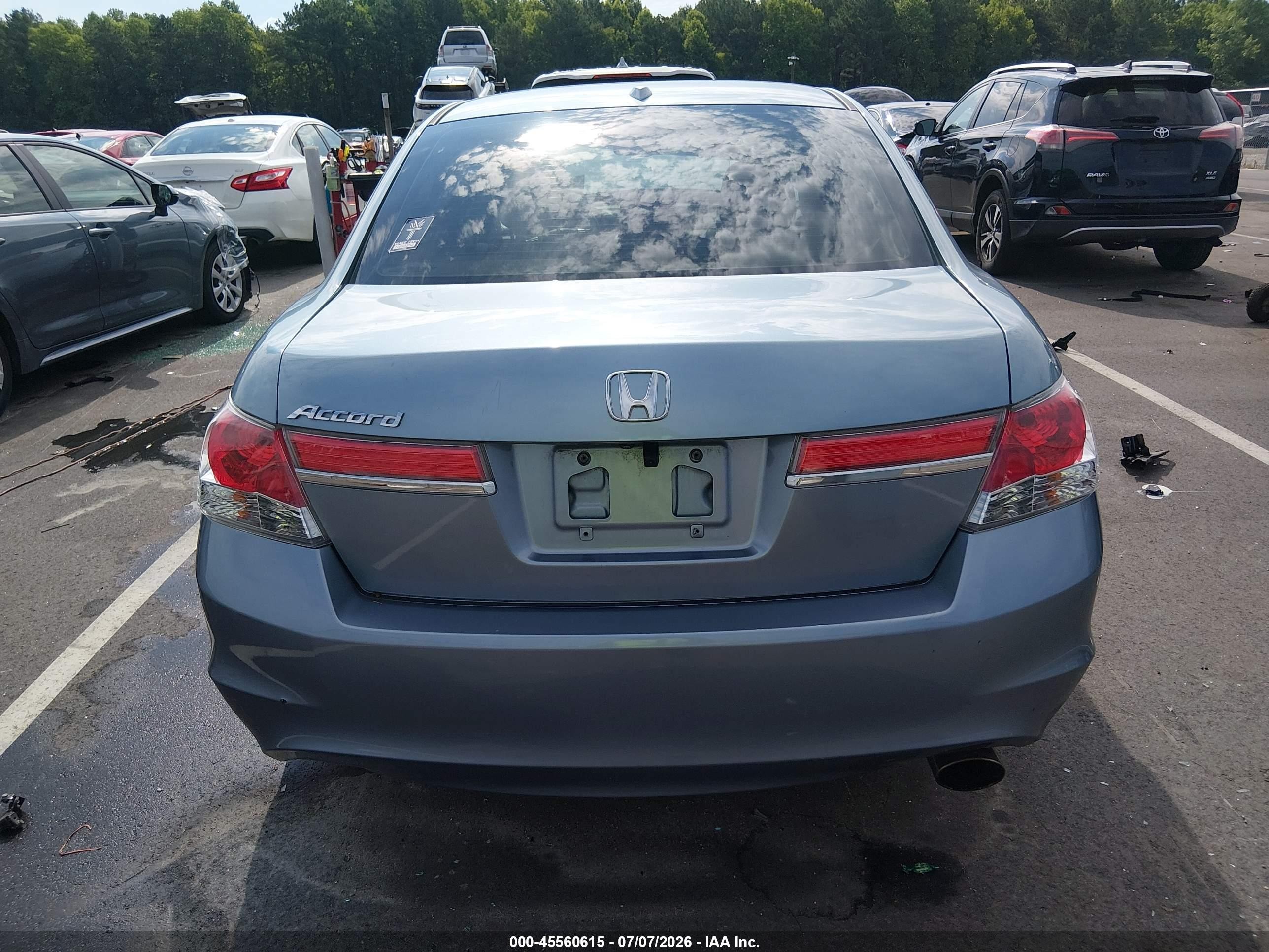 2011 Honda Accord 2.4 Ex-l Light Blue vin: 1HGCP2F85BA113040