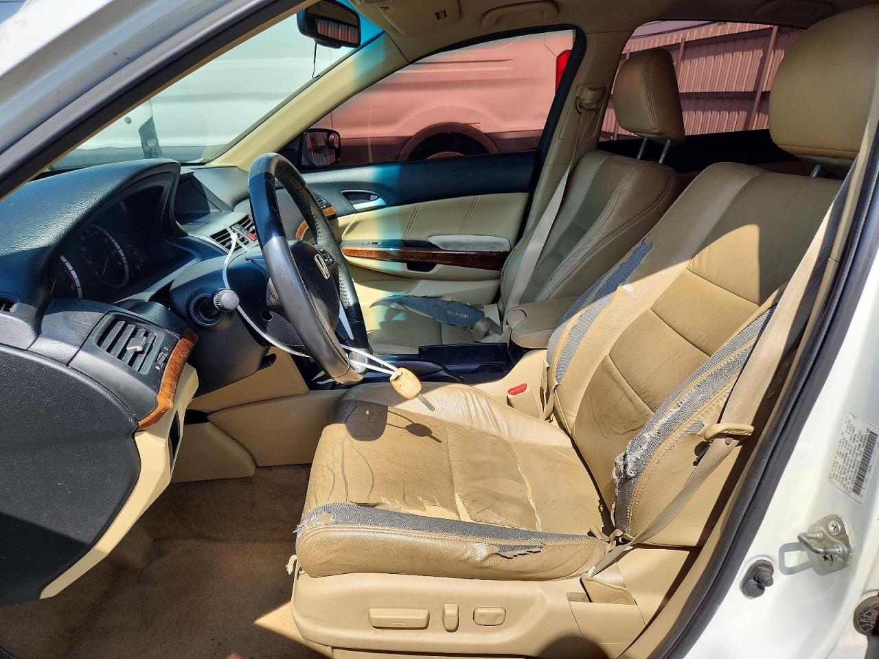 2011 Honda Accord Exl White vin: 1HGCP2F85BA126256