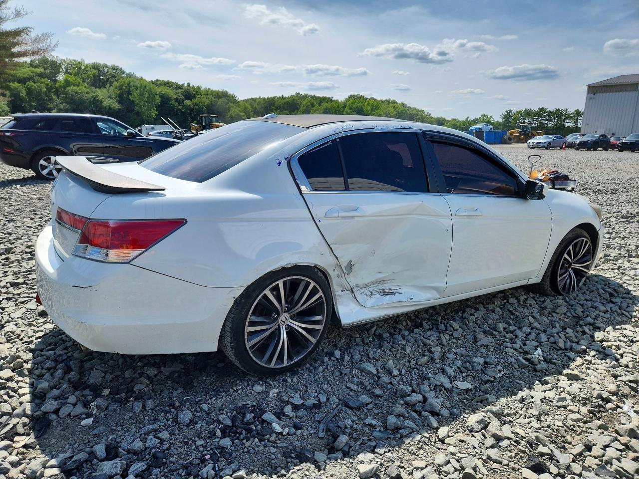 2011 Honda Accord Exl White vin: 1HGCP2F85BA126256