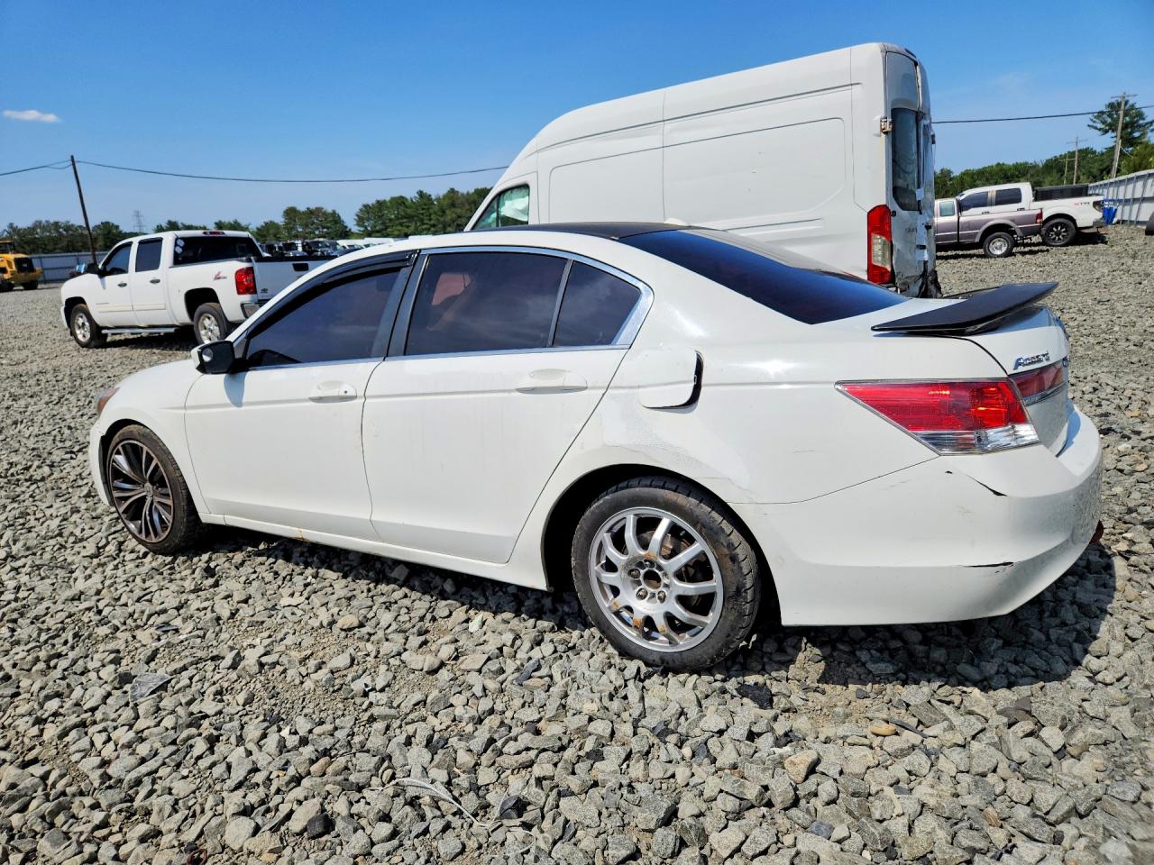 2011 Honda Accord Exl White vin: 1HGCP2F85BA126256