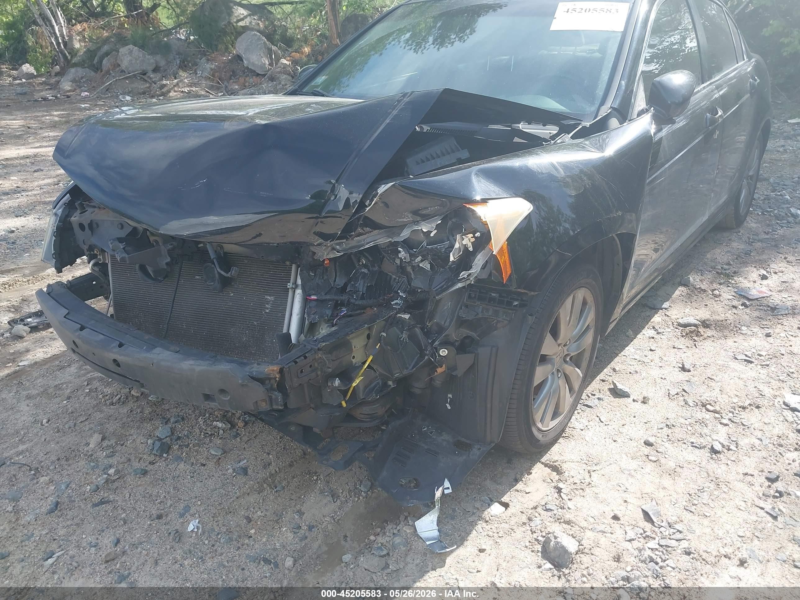 2011 Honda Accord 2.4 Ex-l Black vin: 1HGCP2F85BA126600