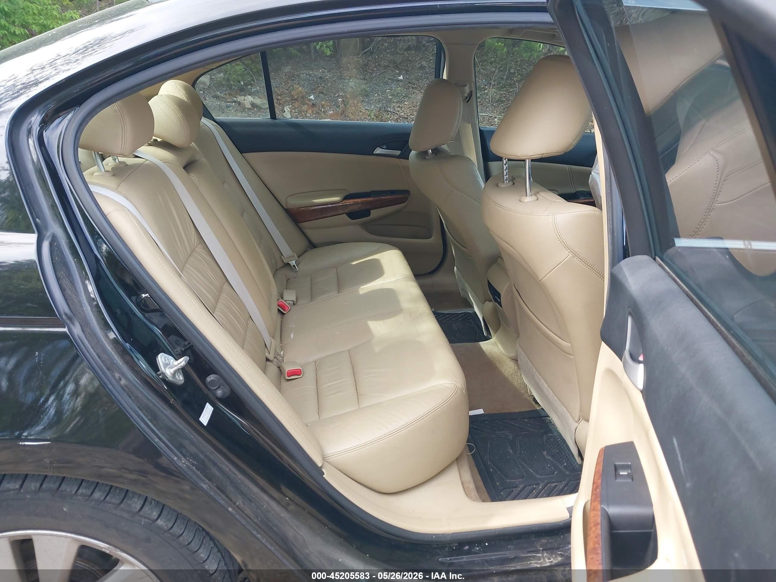 2011 Honda Accord 2.4 Ex-l Black vin: 1HGCP2F85BA126600