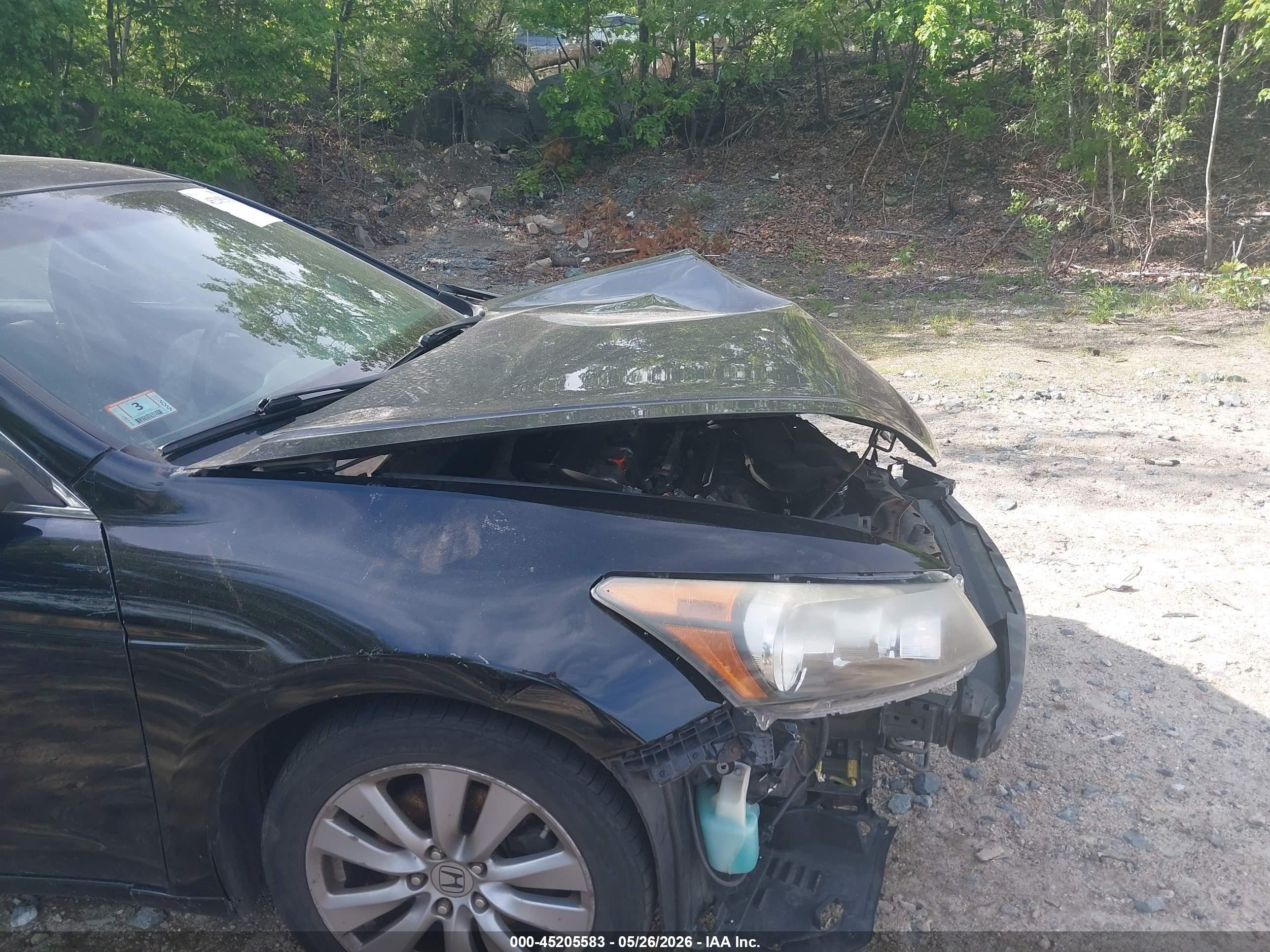 2011 Honda Accord 2.4 Ex-l Black vin: 1HGCP2F85BA126600