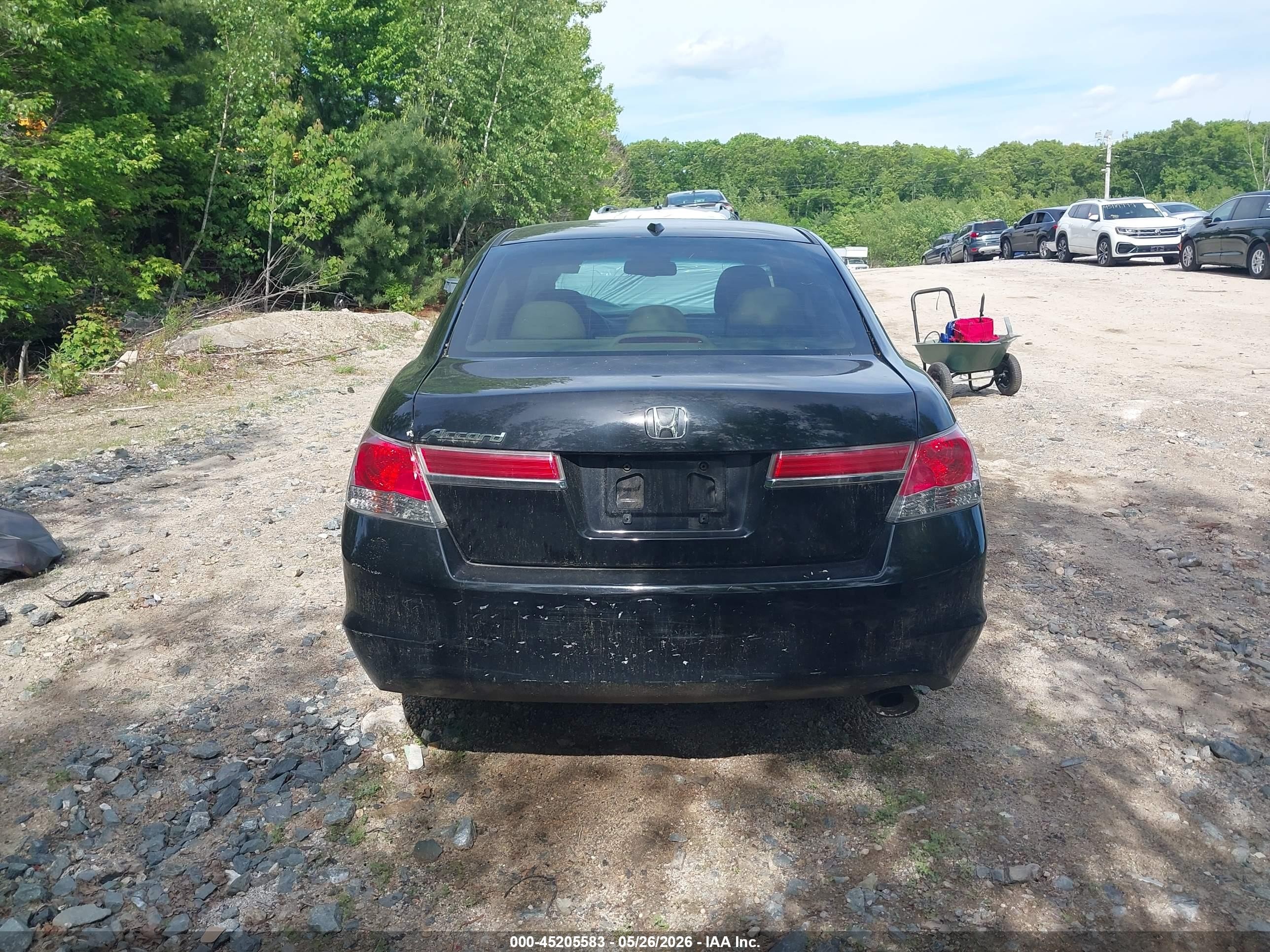 2011 Honda Accord 2.4 Ex-l Black vin: 1HGCP2F85BA126600