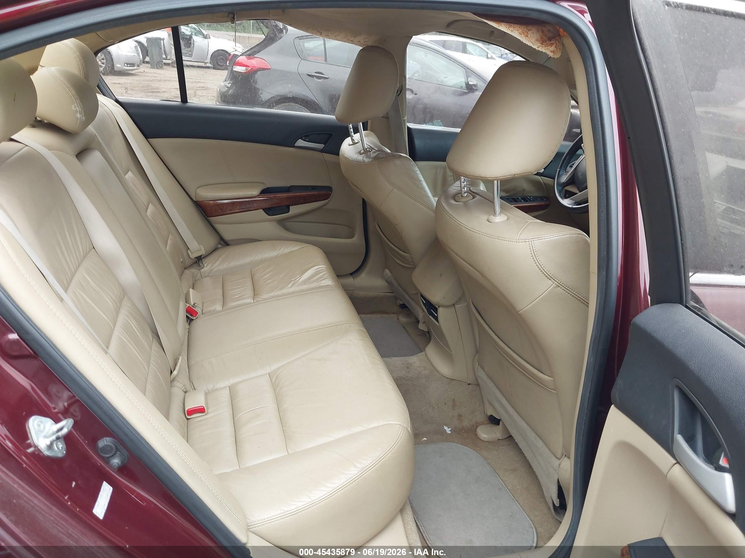 2011 Honda Accord 2.4 Ex-l Burgundy vin: 1HGCP2F85BA150783