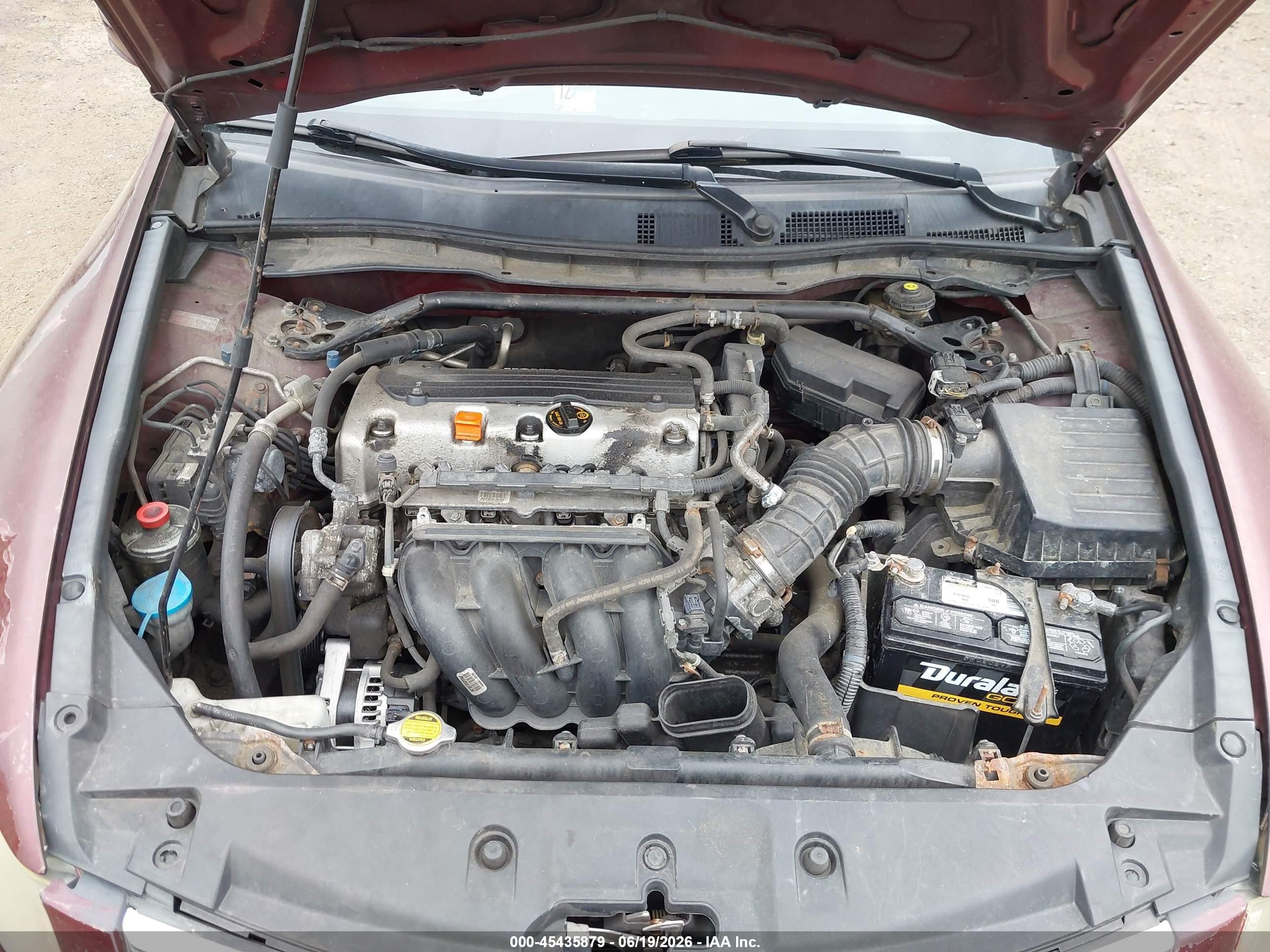 2011 Honda Accord 2.4 Ex-l Burgundy vin: 1HGCP2F85BA150783