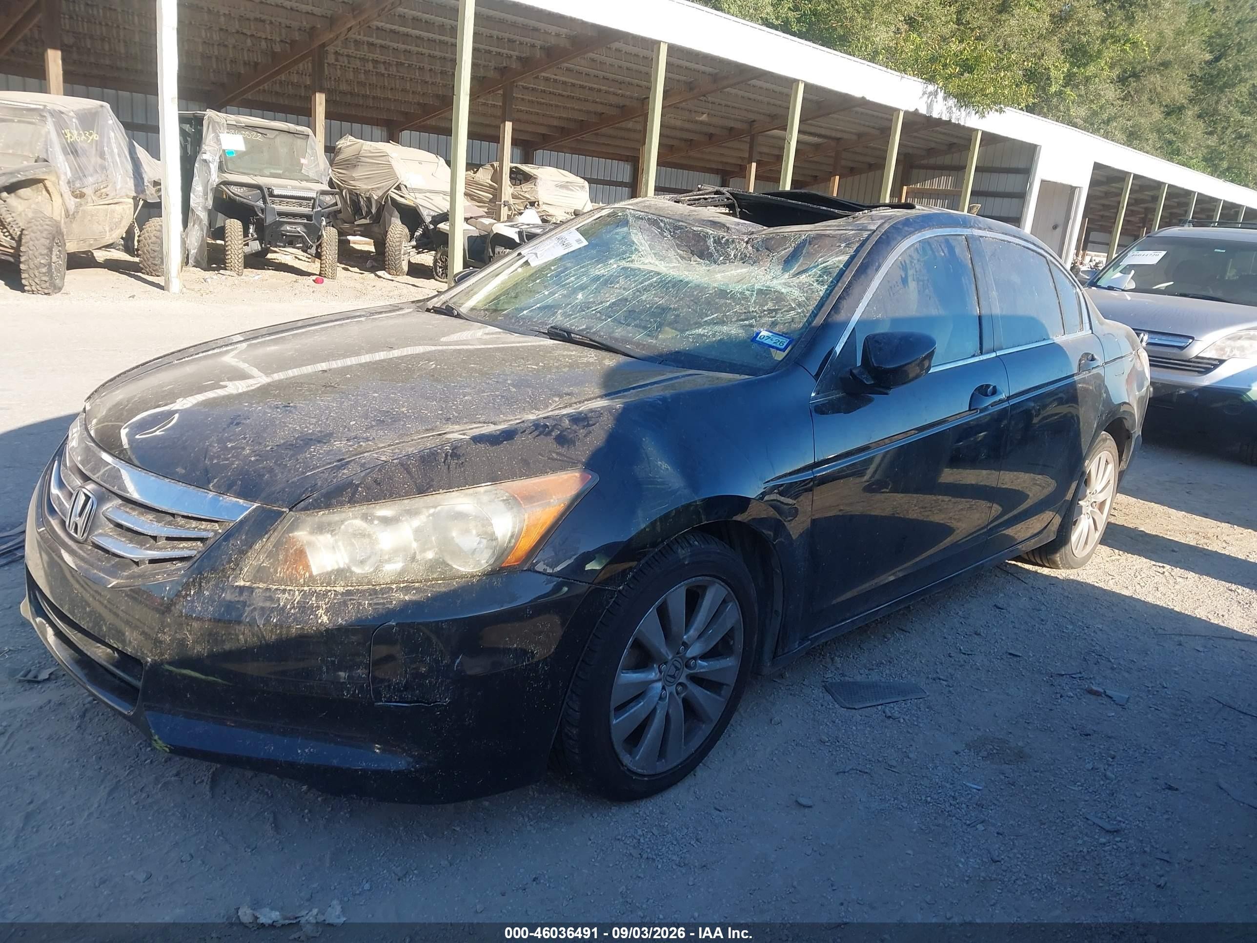 2012 Honda Accord 2.4 Ex-l Black vin: 1HGCP2F85CA004899