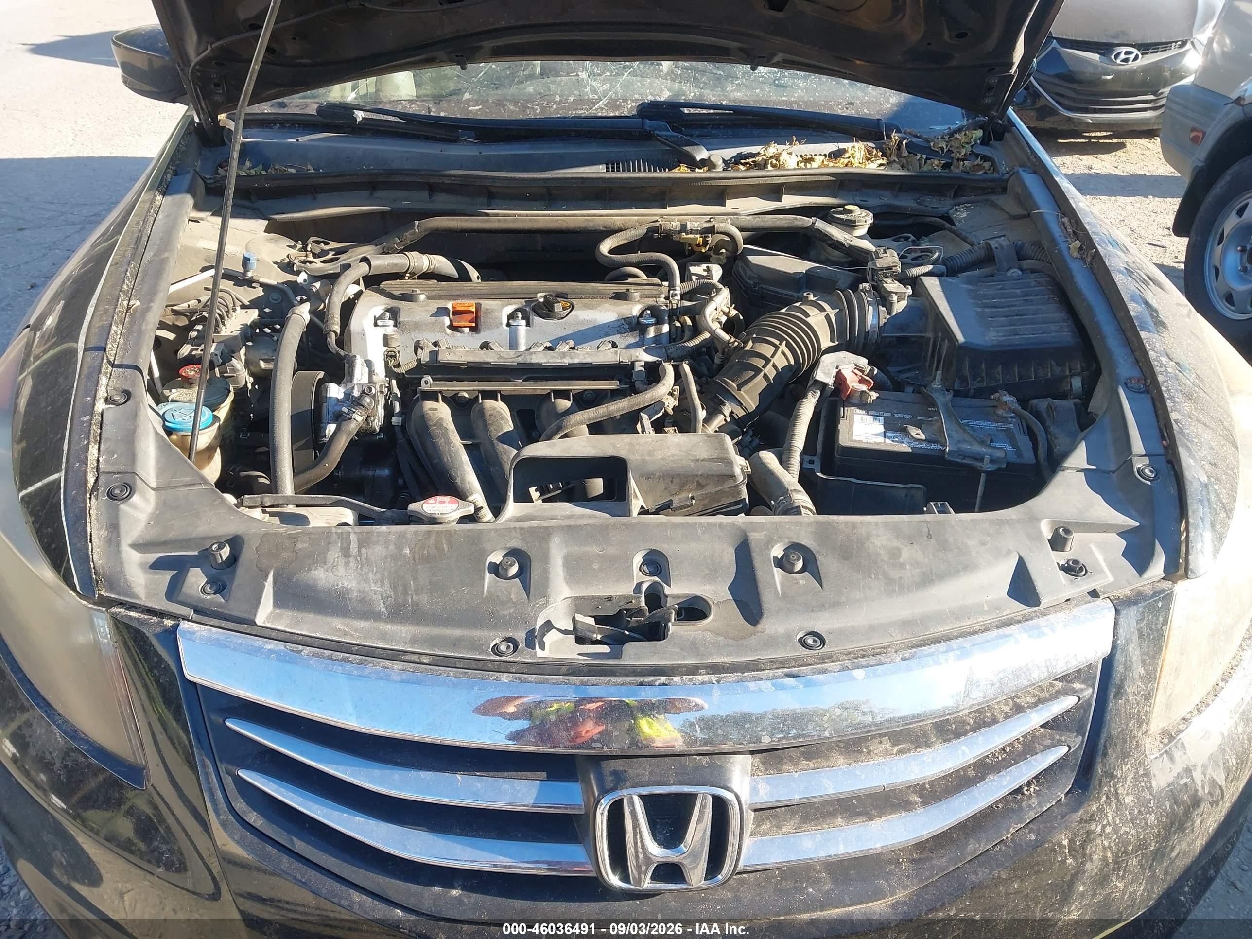 2012 Honda Accord 2.4 Ex-l Black vin: 1HGCP2F85CA004899