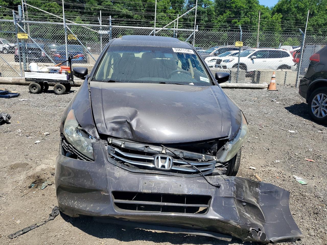 2012 Honda Accord Exl Серый vin: 1HGCP2F85CA057988