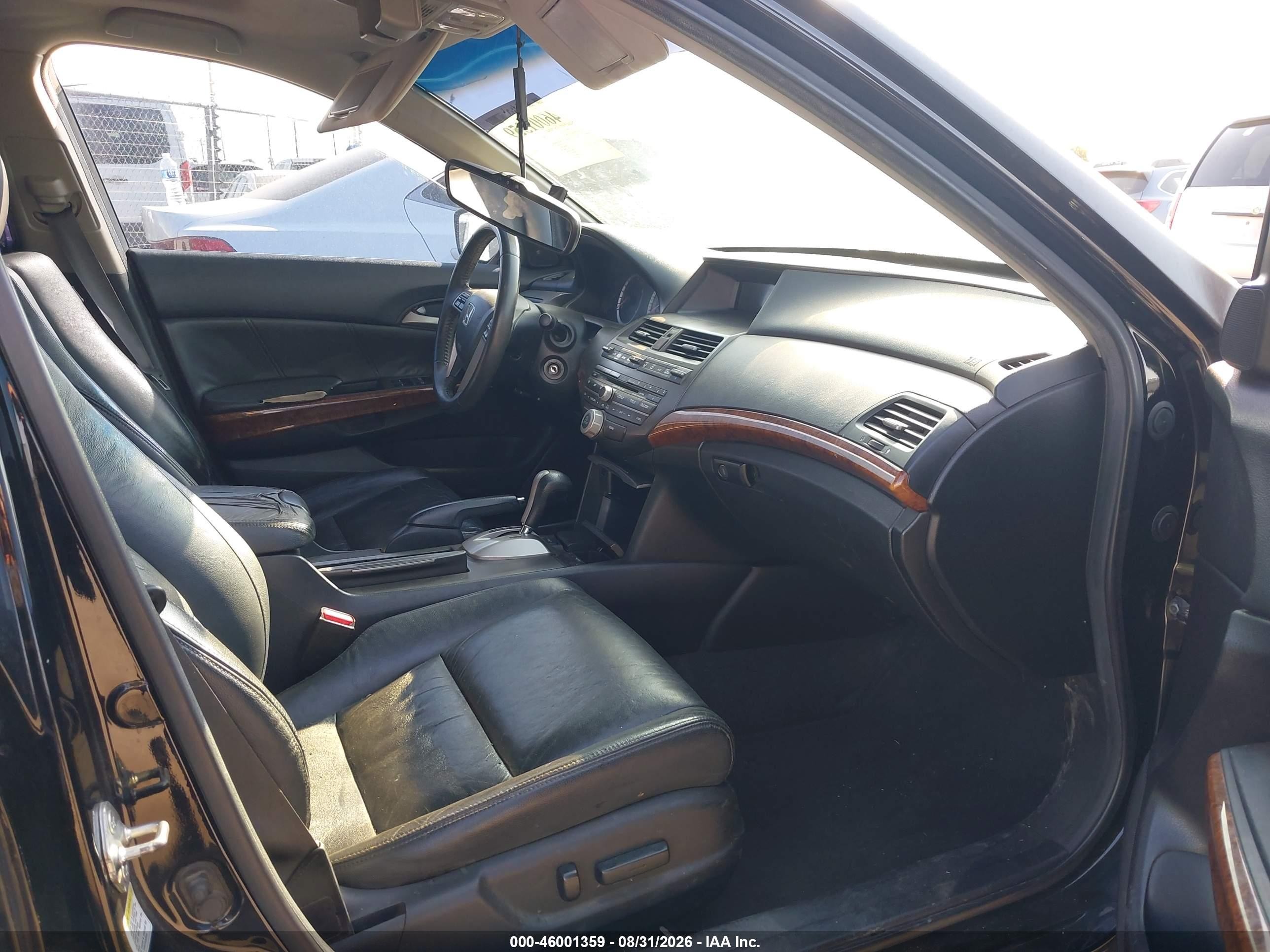 2012 Honda Accord 2.4 Ex-l Black vin: 1HGCP2F85CA073706