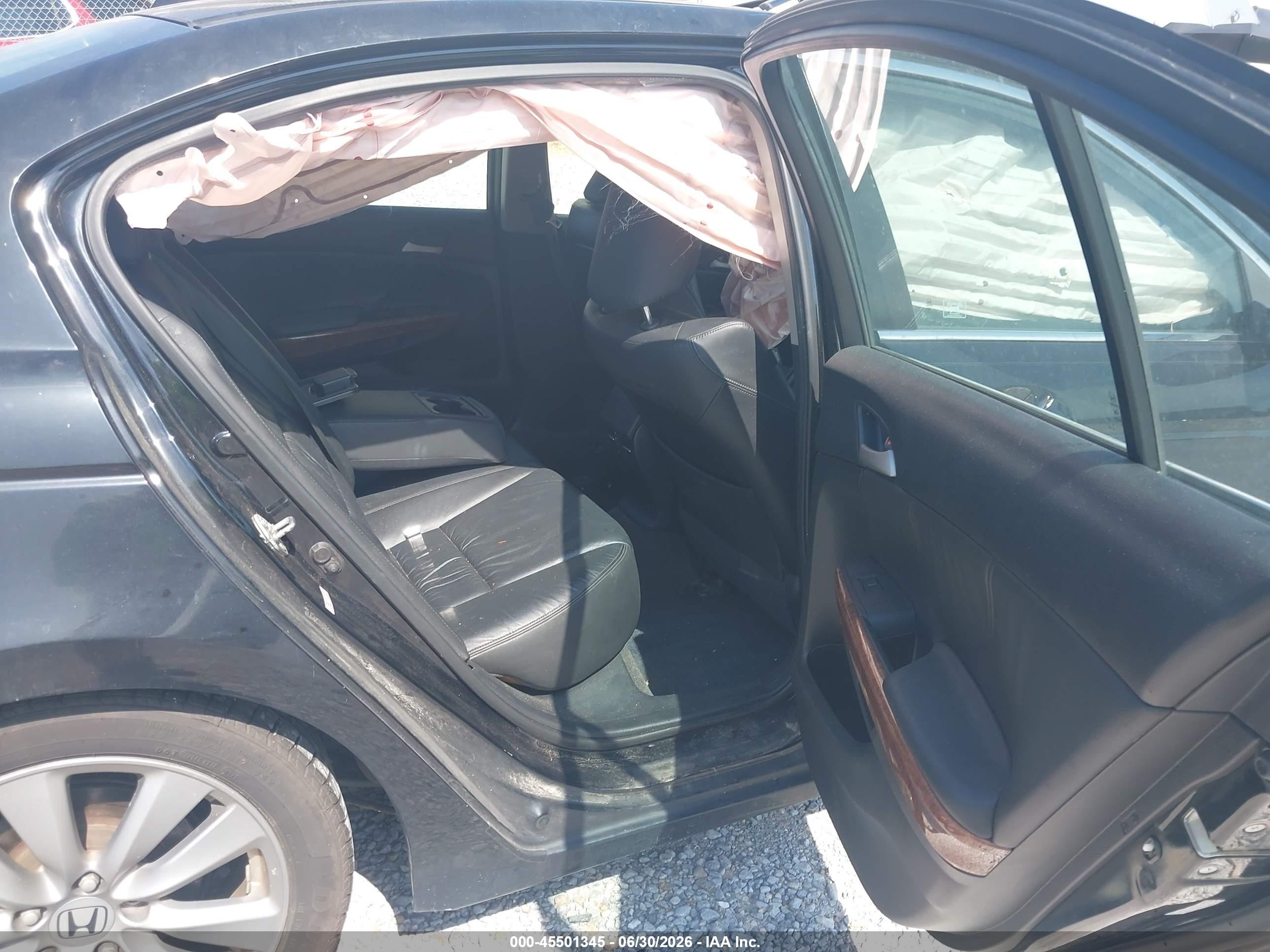 2012 Honda Accord 2.4 Ex-l Black vin: 1HGCP2F85CA074340