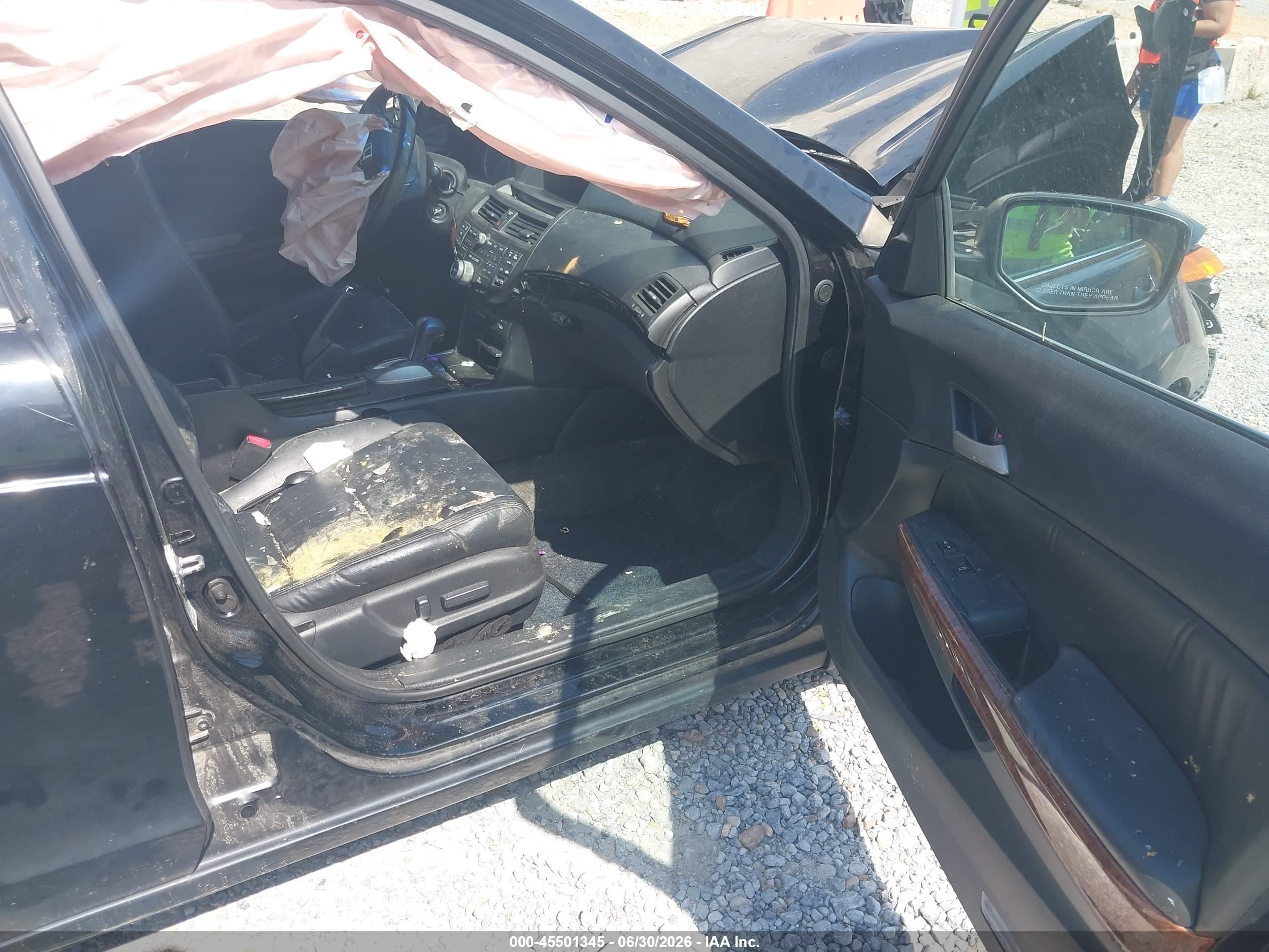 2012 Honda Accord 2.4 Ex-l Black vin: 1HGCP2F85CA074340