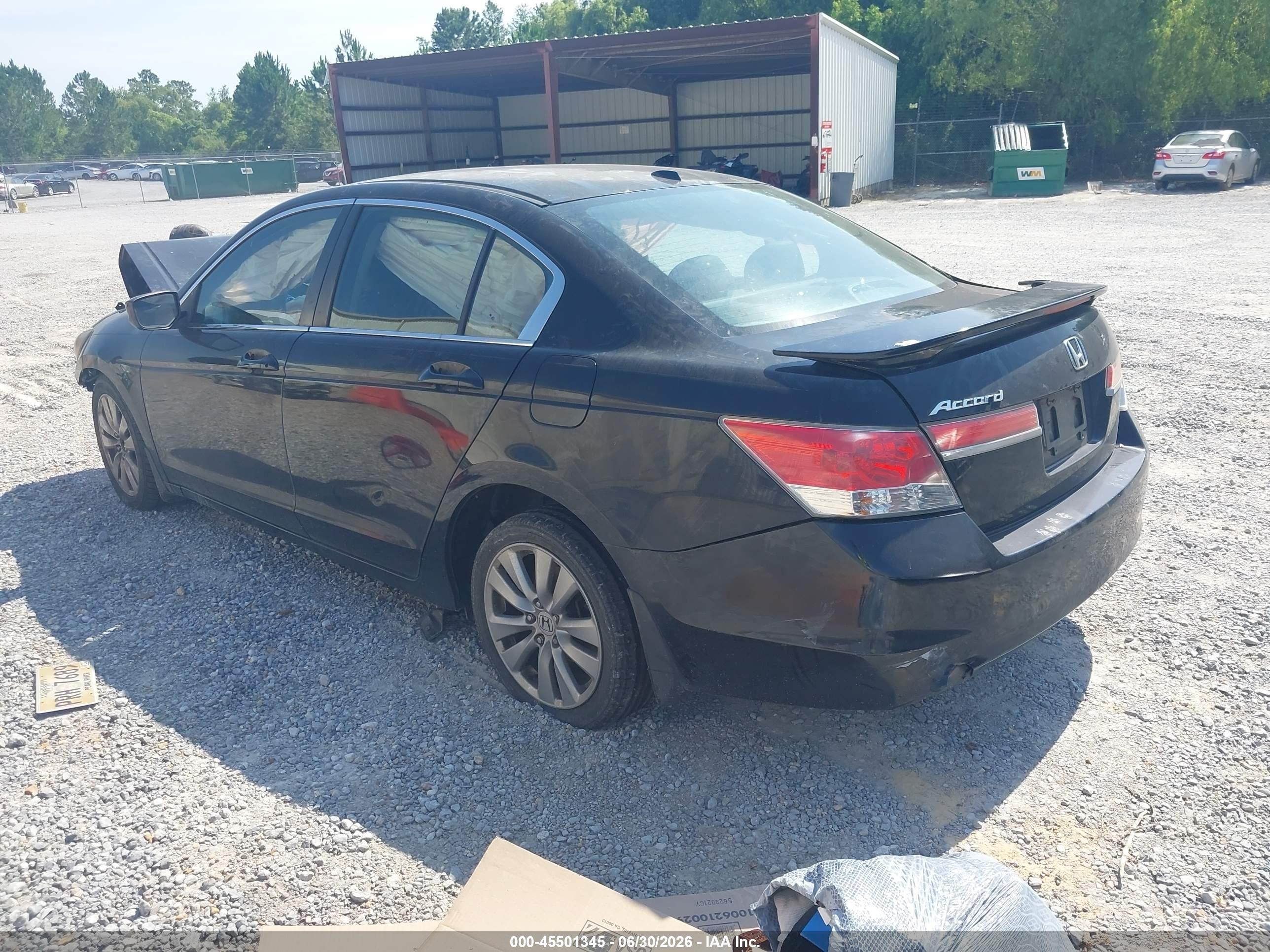 2012 Honda Accord 2.4 Ex-l Black vin: 1HGCP2F85CA074340