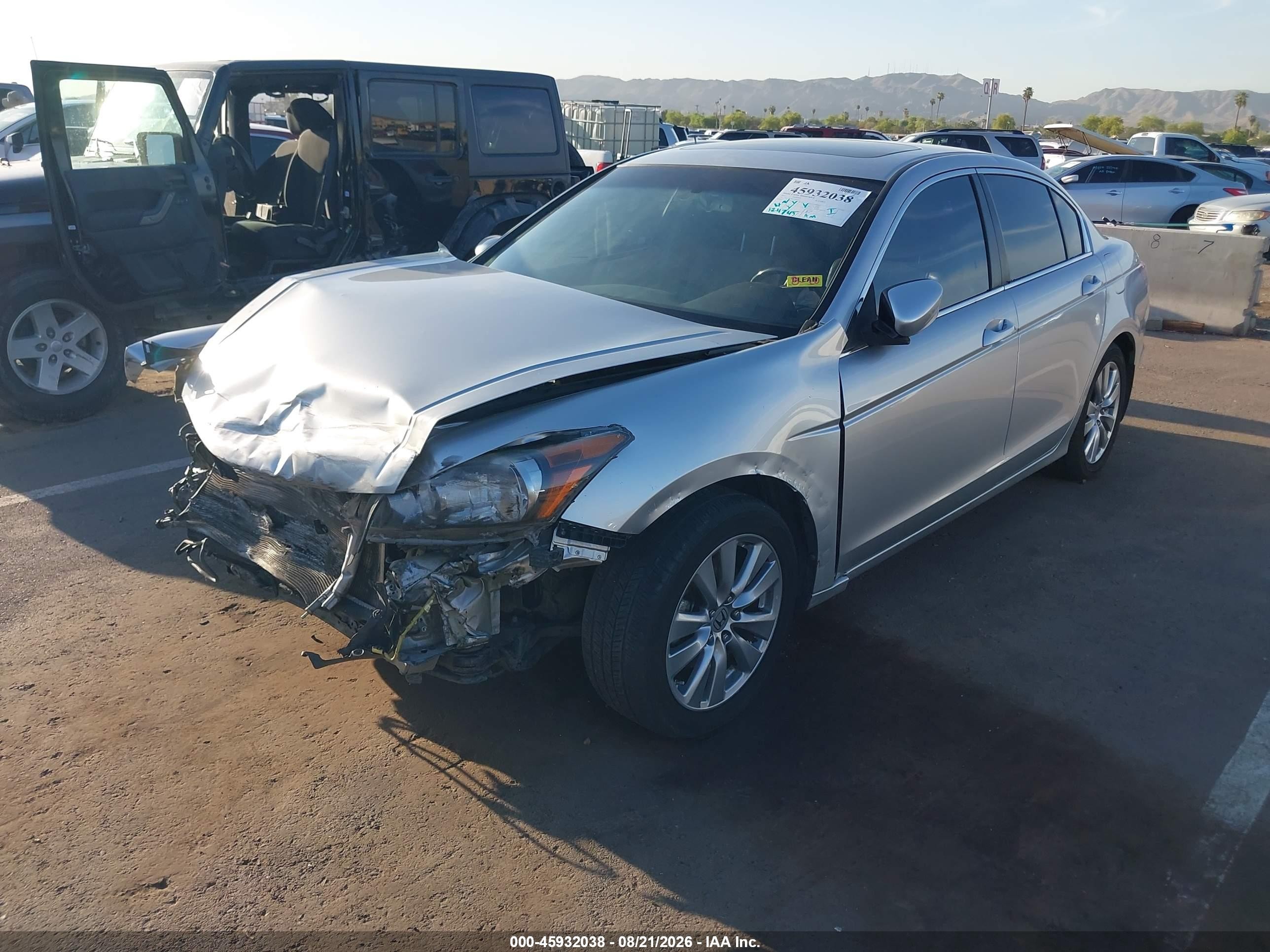 2012 Honda Accord 2.4 Ex-l Серебряный vin: 1HGCP2F85CA082261
