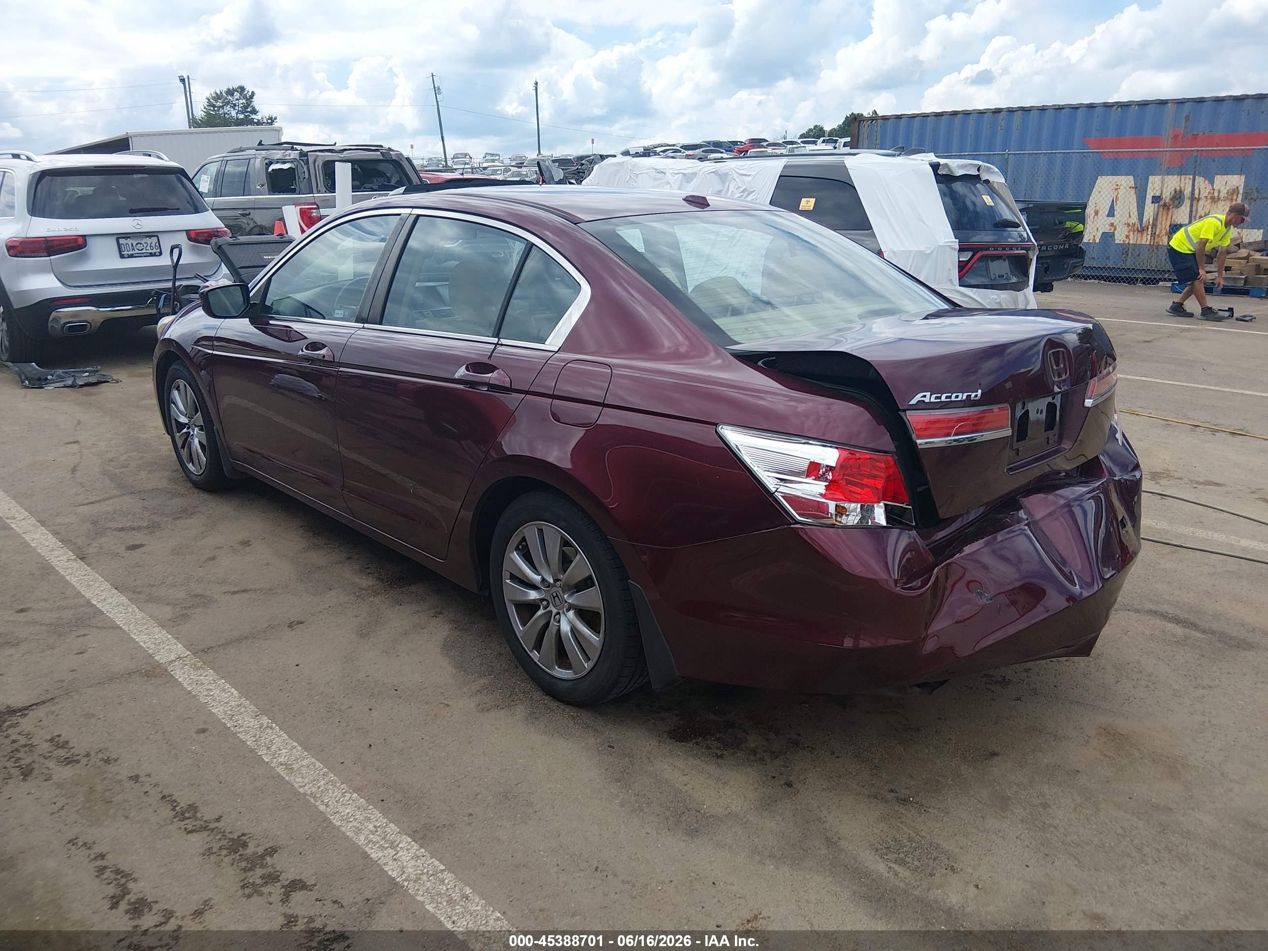 2012 Honda Accord 2.4 Ex-l Maroon vin: 1HGCP2F85CA098671