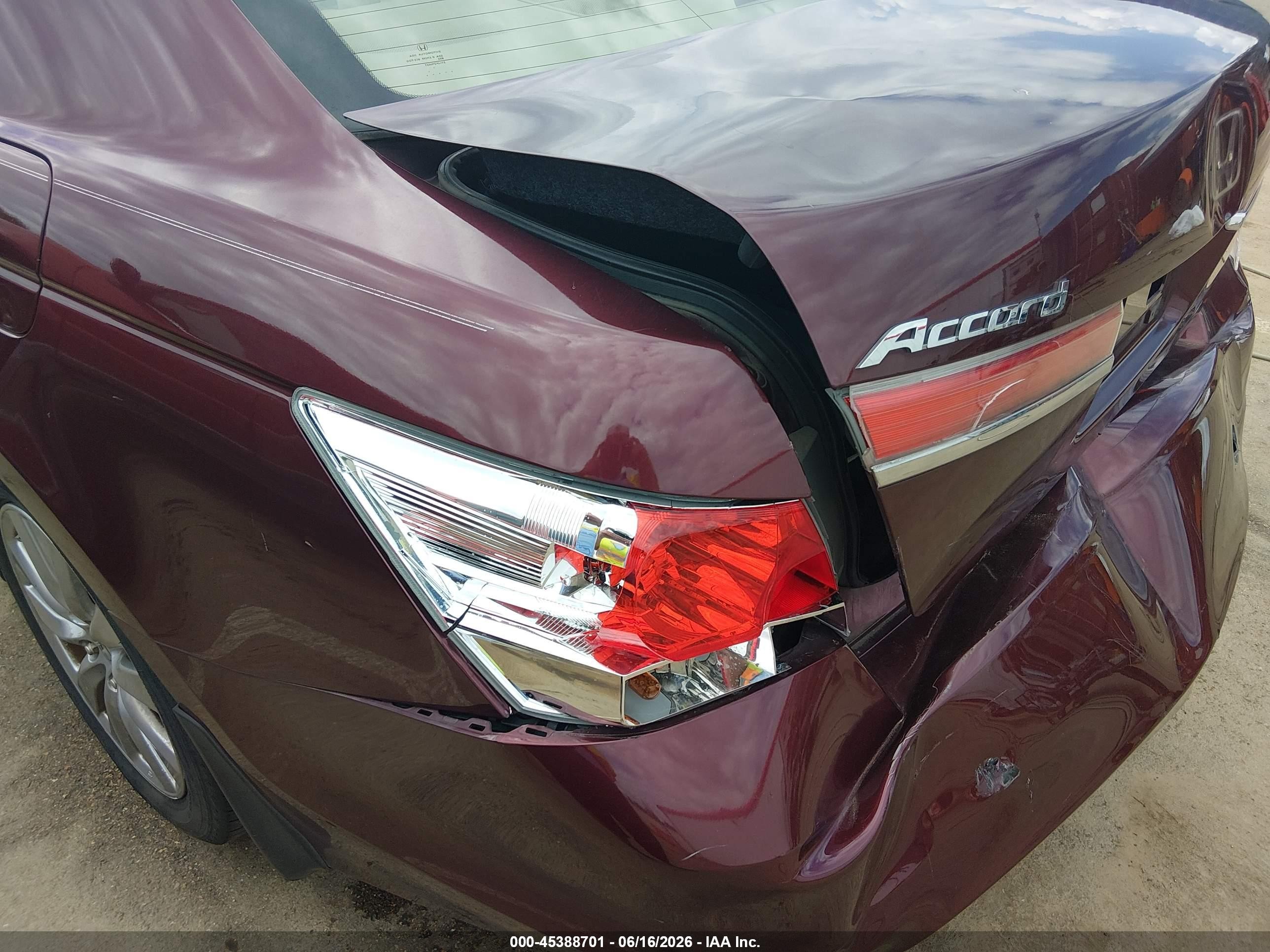 2012 Honda Accord 2.4 Ex-l Maroon vin: 1HGCP2F85CA098671