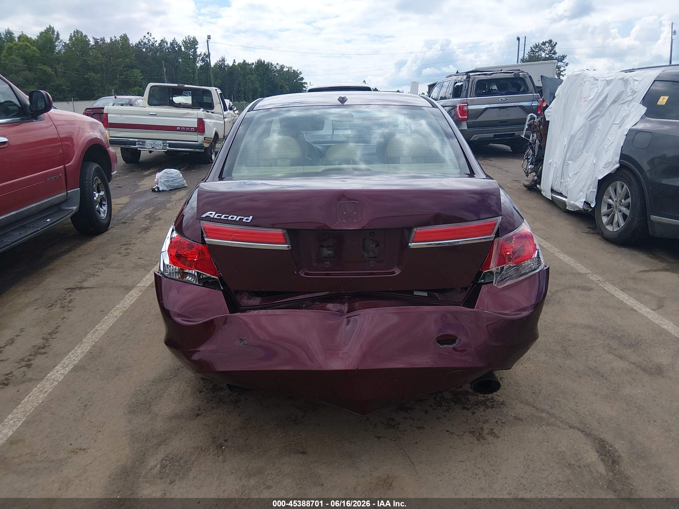 2012 Honda Accord 2.4 Ex-l Maroon vin: 1HGCP2F85CA098671