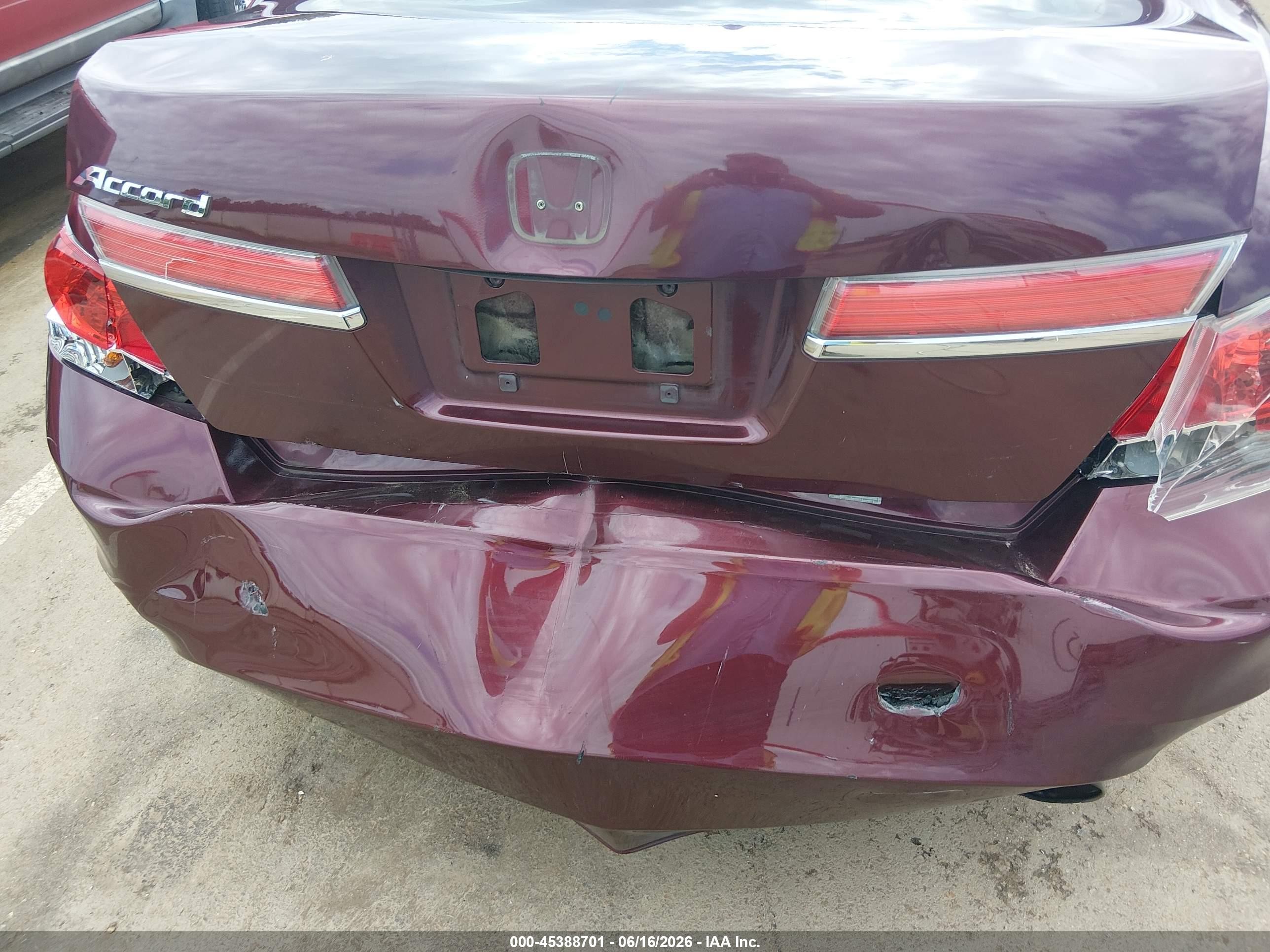 2012 Honda Accord 2.4 Ex-l Maroon vin: 1HGCP2F85CA098671