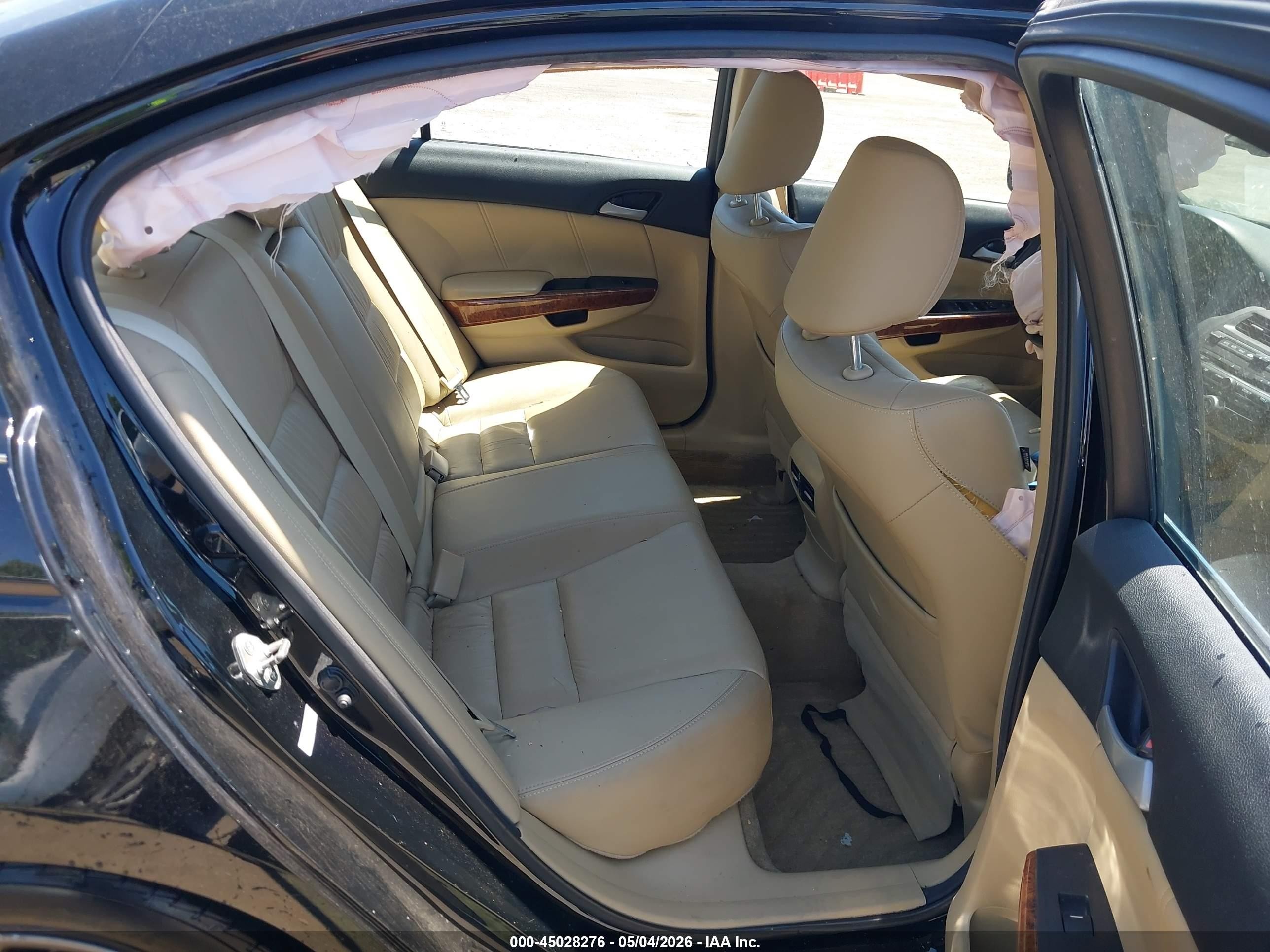 2012 Honda Accord 2.4 Ex-l Black vin: 1HGCP2F85CA106994