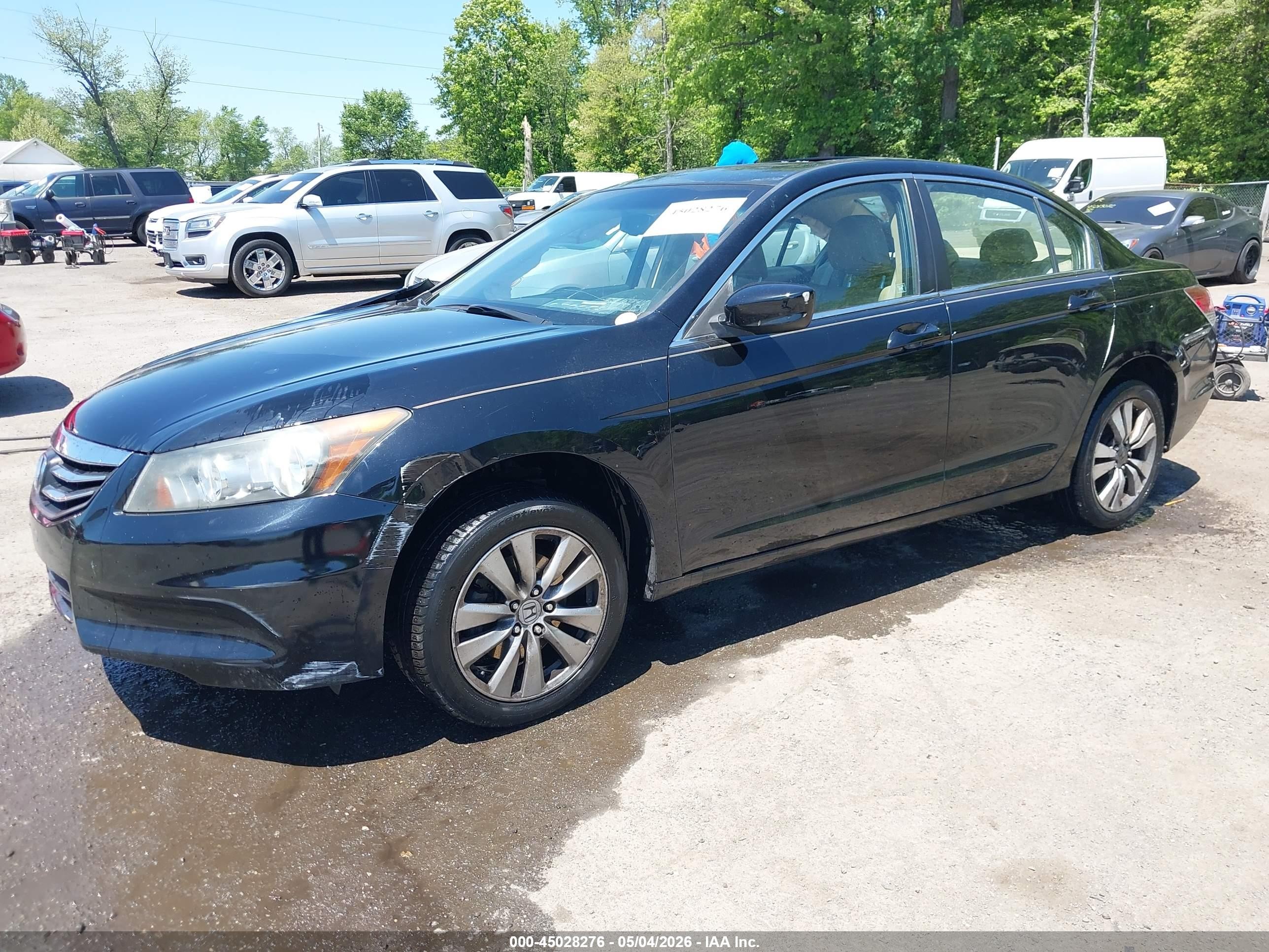 2012 Honda Accord 2.4 Ex-l Black vin: 1HGCP2F85CA106994