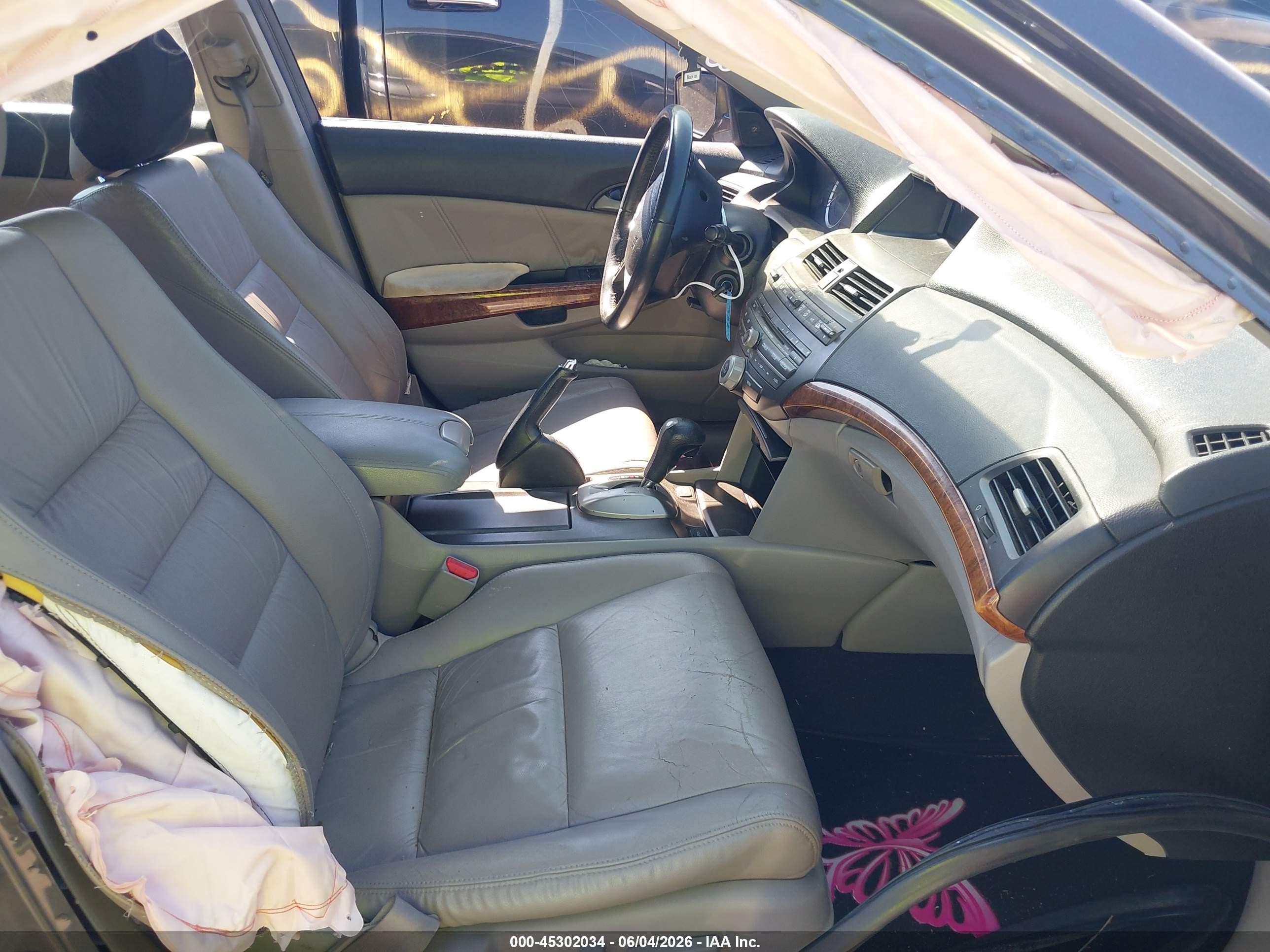 2012 Honda Accord 2.4 Ex-l Gray vin: 1HGCP2F85CA173059