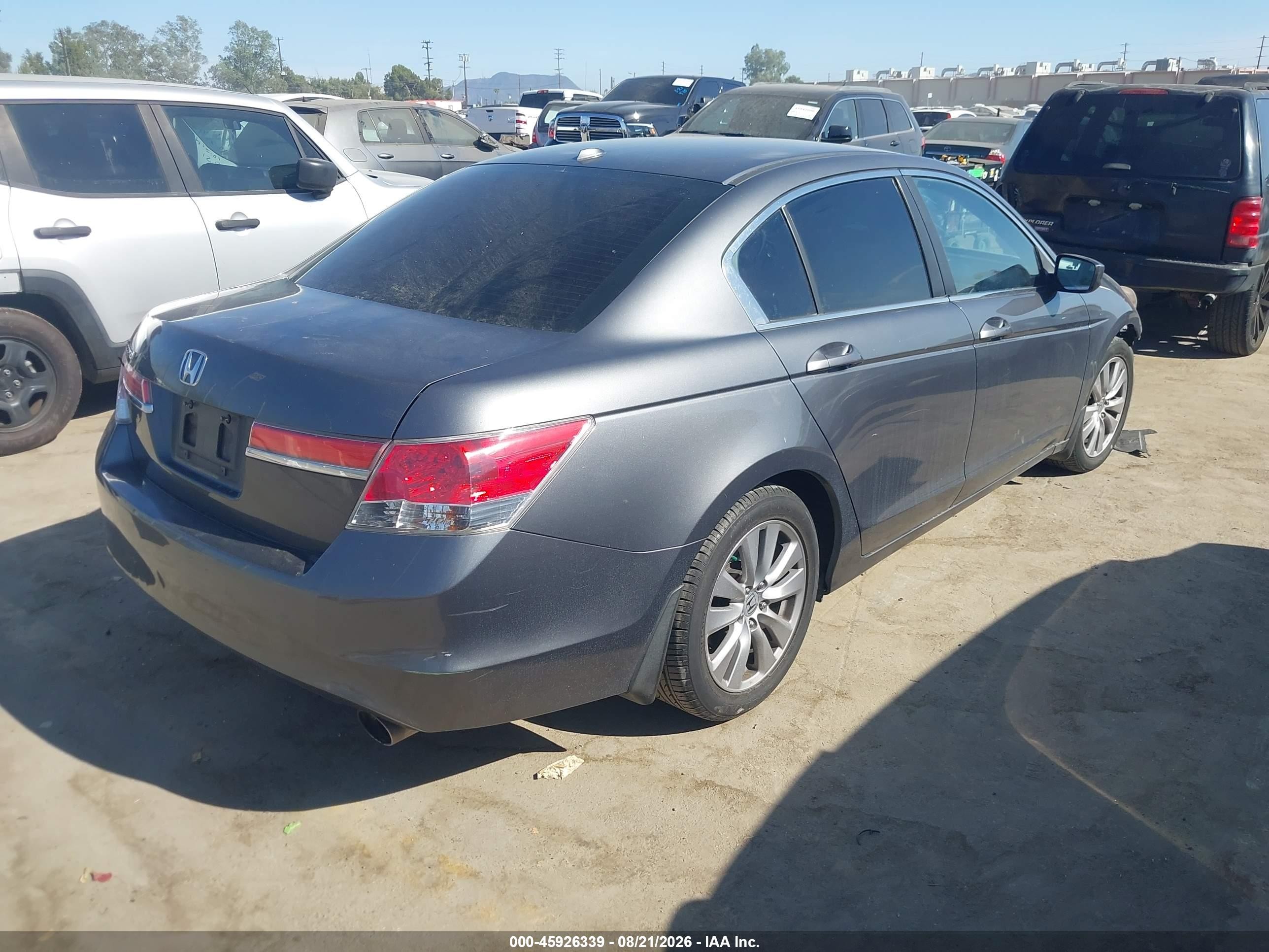 2012 Honda Accord 2.4 Ex-l Gray vin: 1HGCP2F85CA199578