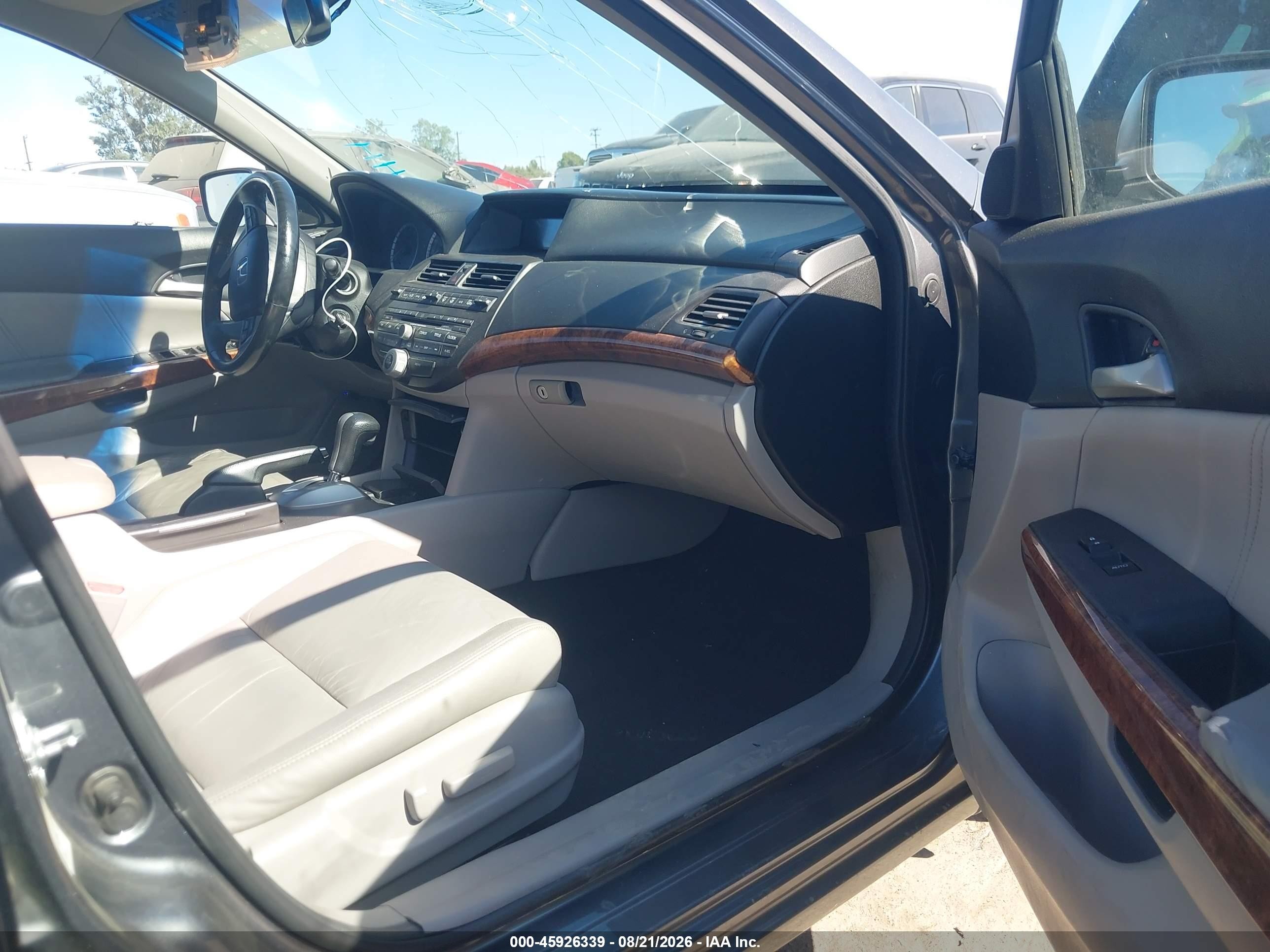 2012 Honda Accord 2.4 Ex-l Gray vin: 1HGCP2F85CA199578