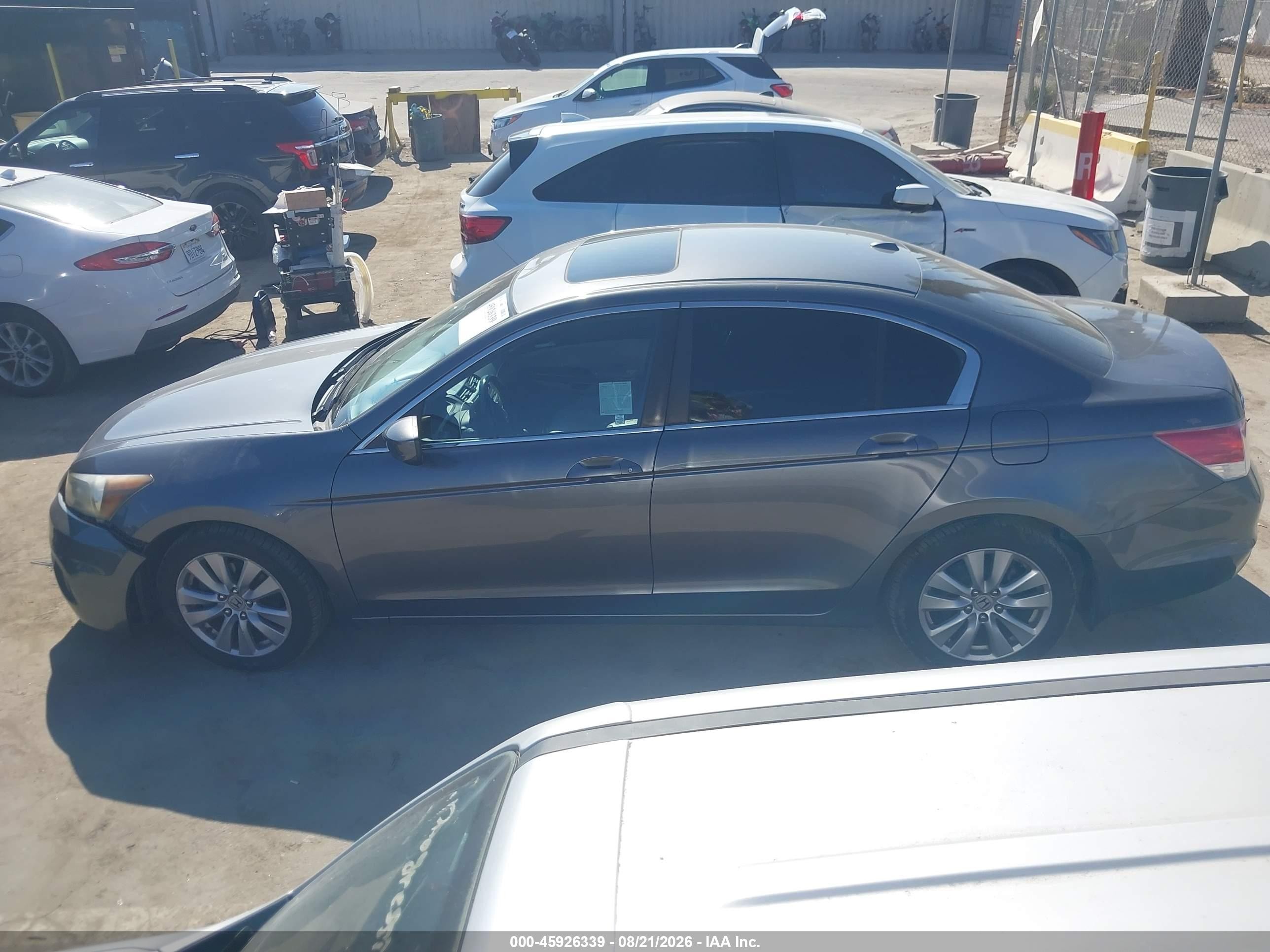 2012 Honda Accord 2.4 Ex-l Gray vin: 1HGCP2F85CA199578