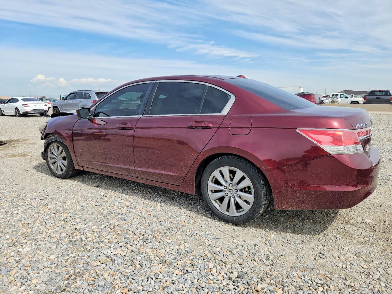 2012 Honda Accord Exl Burgundy vin: 1HGCP2F85CA201197