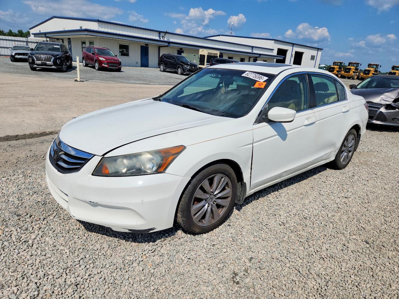 2012 Honda Accord Exl Белый vin: 1HGCP2F85CA218503