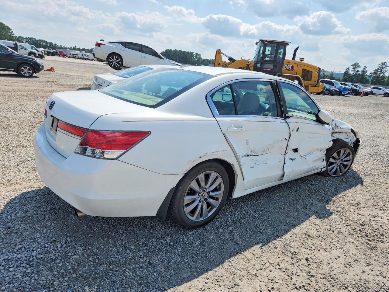 2012 Honda Accord Exl Белый vin: 1HGCP2F85CA218503