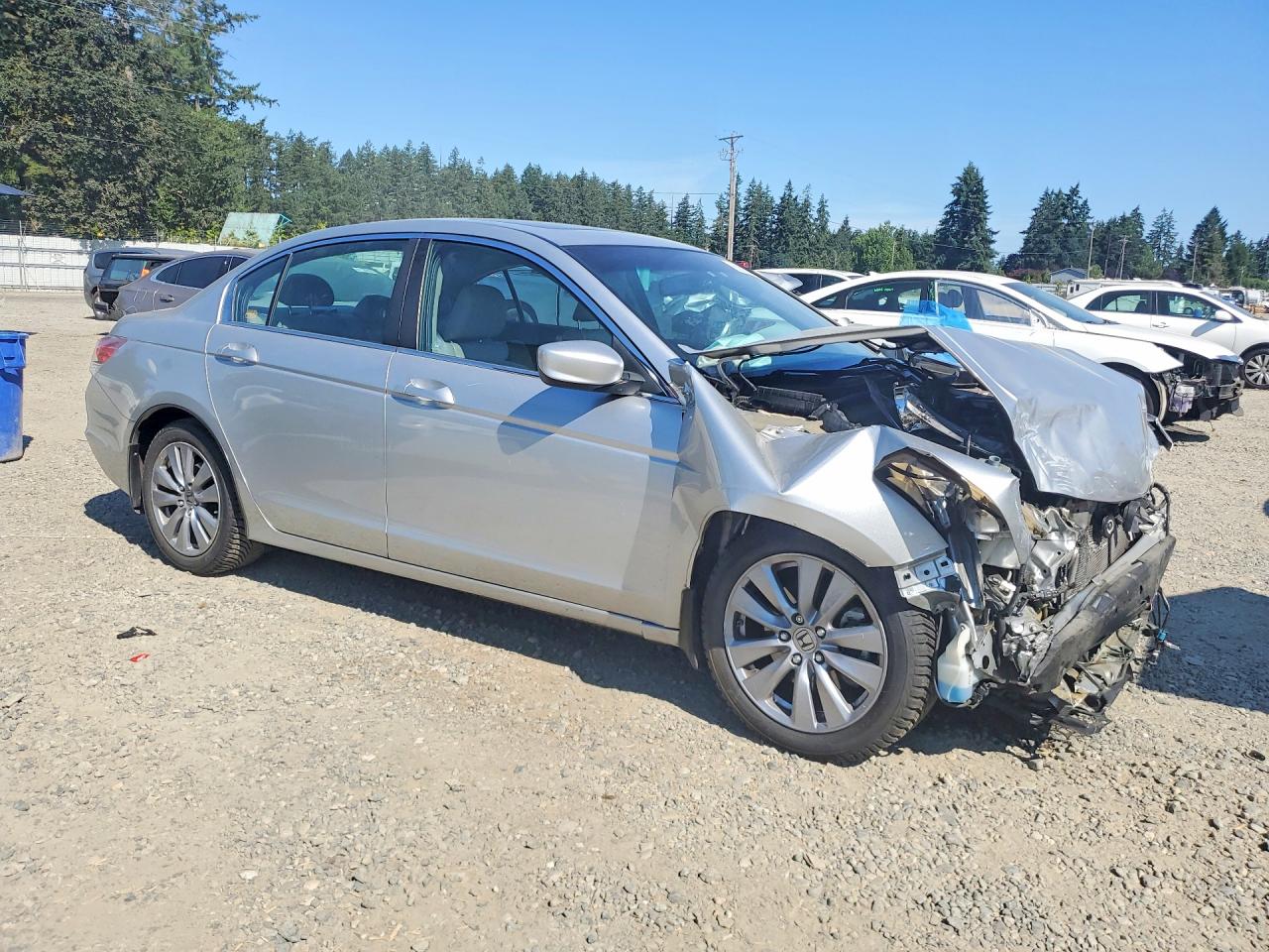 2012 Honda Accord Exl Серебряный vin: 1HGCP2F85CA221207
