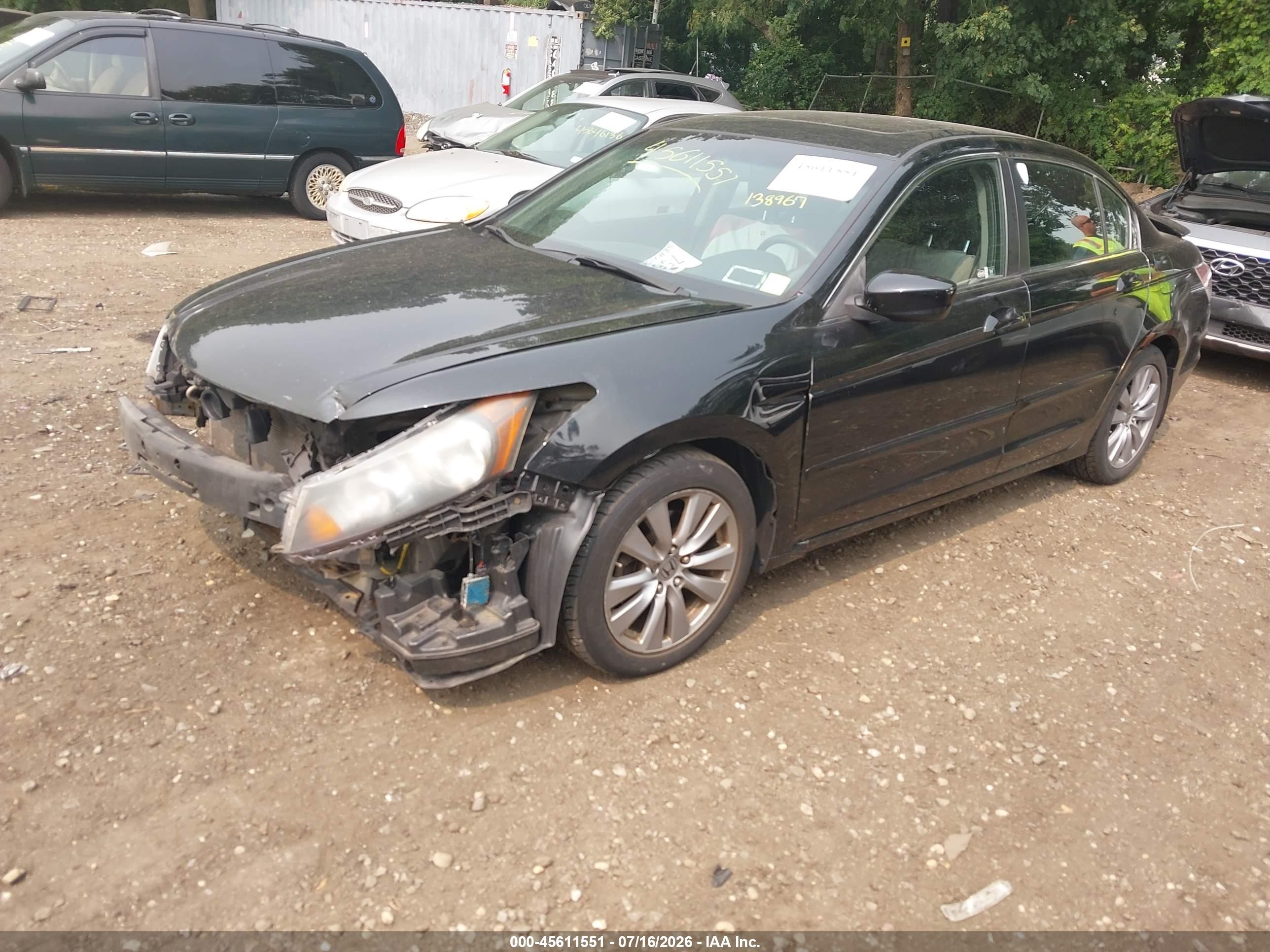 2012 Honda Accord 2.4 Ex-l Black vin: 1HGCP2F85CA222020