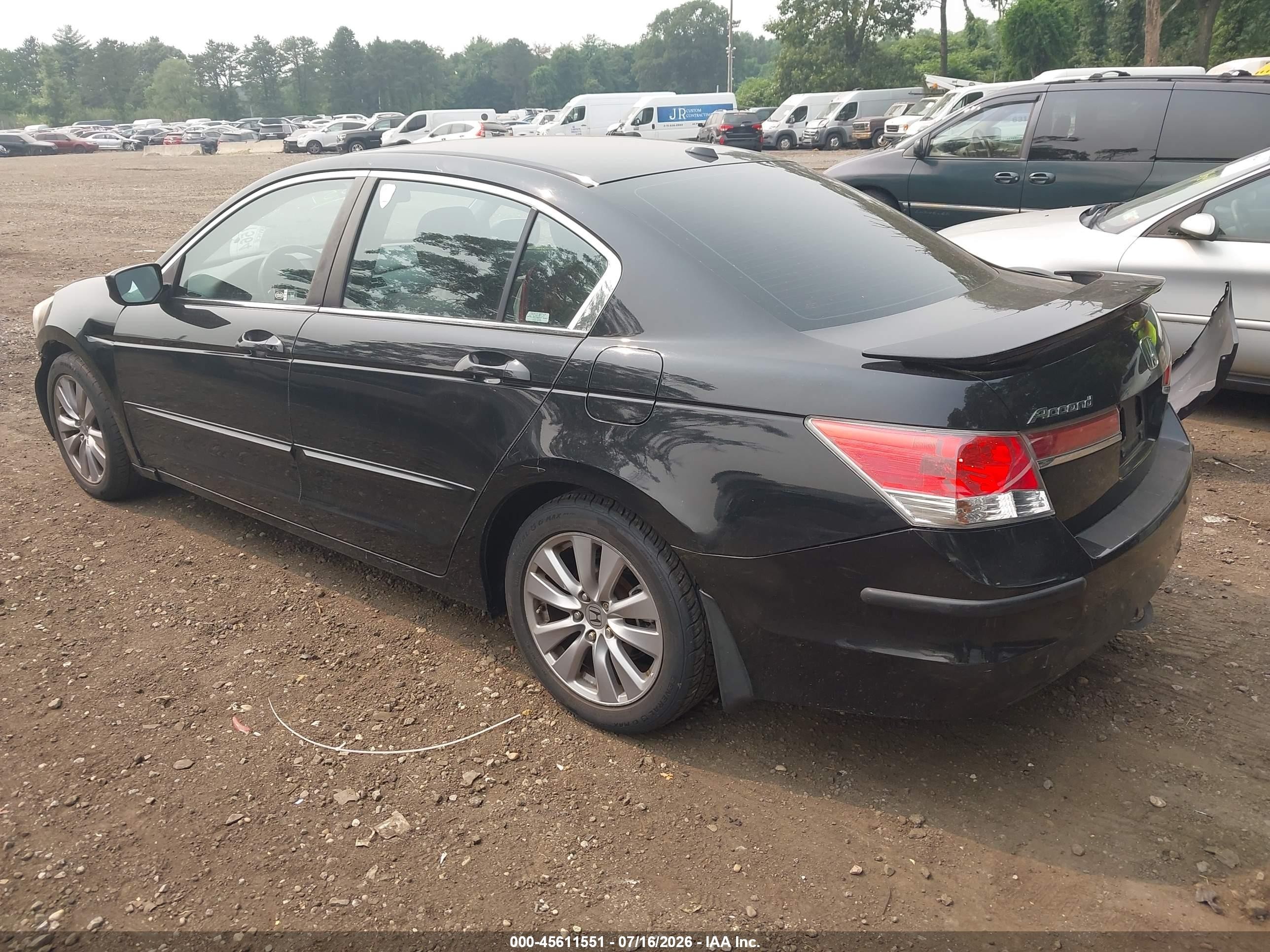 2012 Honda Accord 2.4 Ex-l Black vin: 1HGCP2F85CA222020