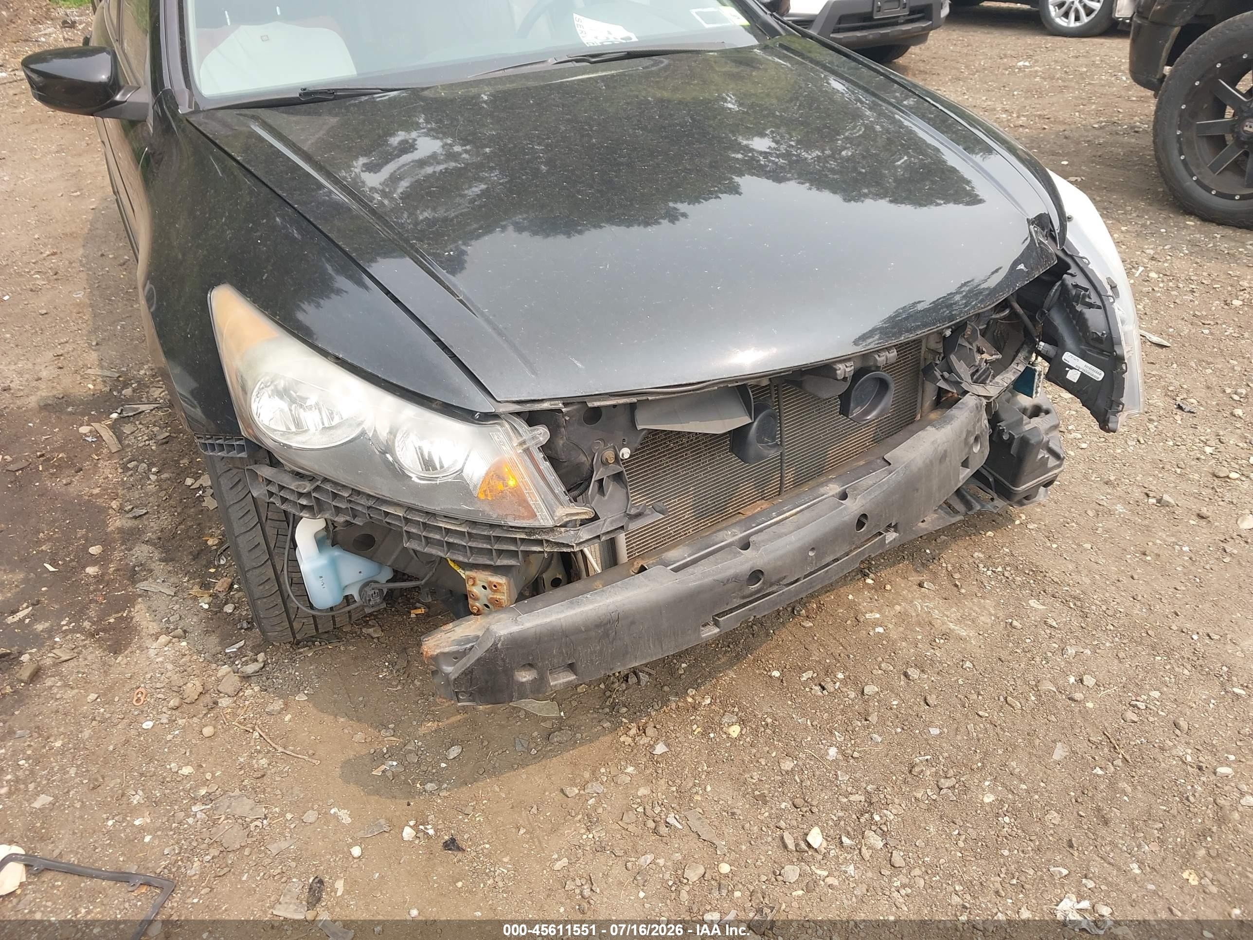 2012 Honda Accord 2.4 Ex-l Black vin: 1HGCP2F85CA222020