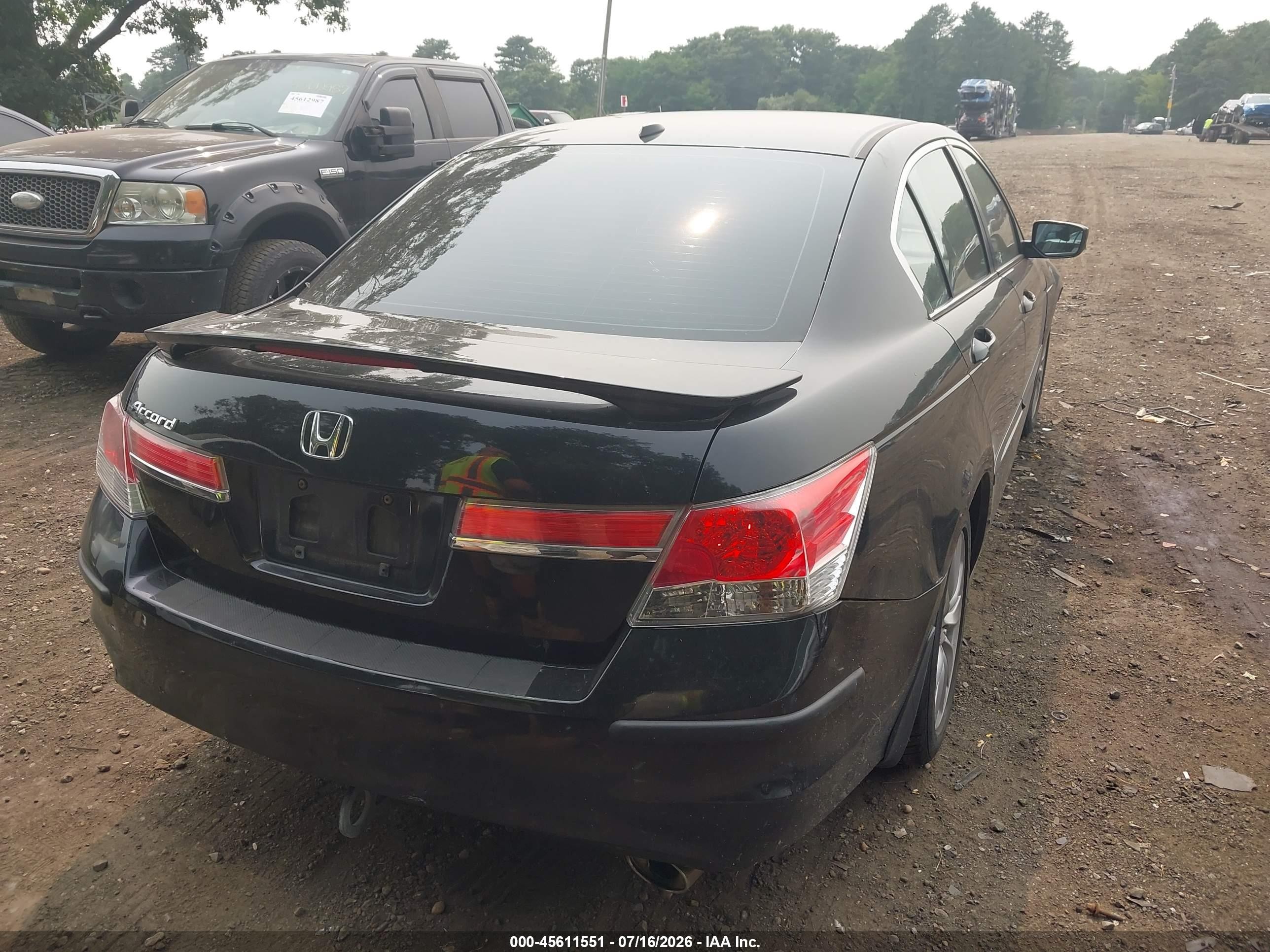 2012 Honda Accord 2.4 Ex-l Black vin: 1HGCP2F85CA222020